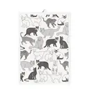 Matte handduk 35x50 cm svart