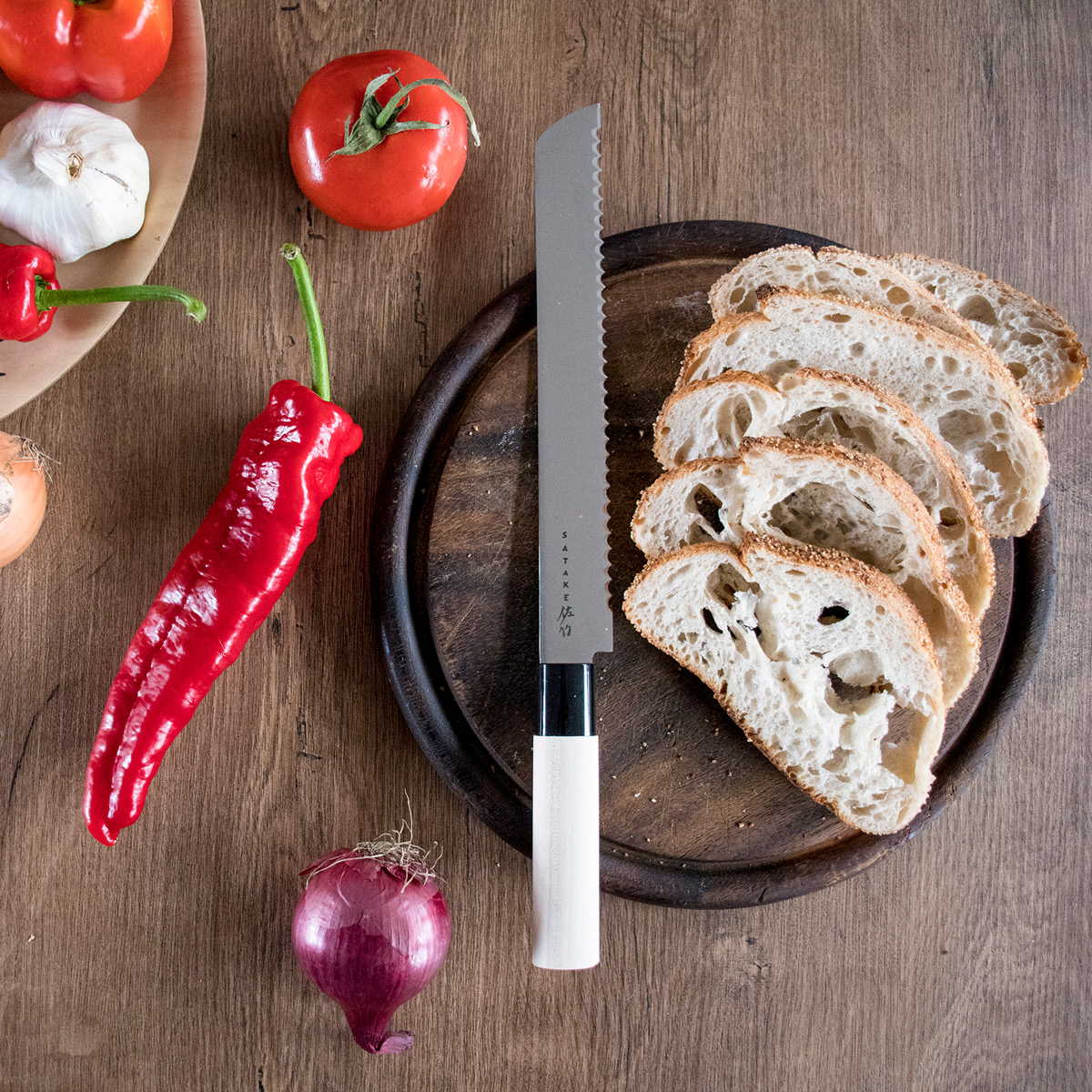 Satake Houcho brødkniv 24 cm