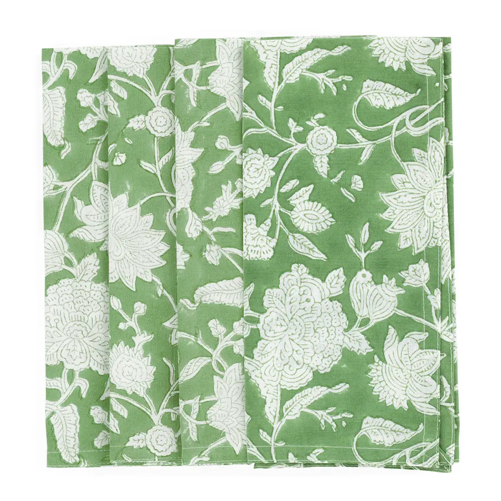 Indian Rose Lautasliina 50x50 cm 4 kpl Green Tea