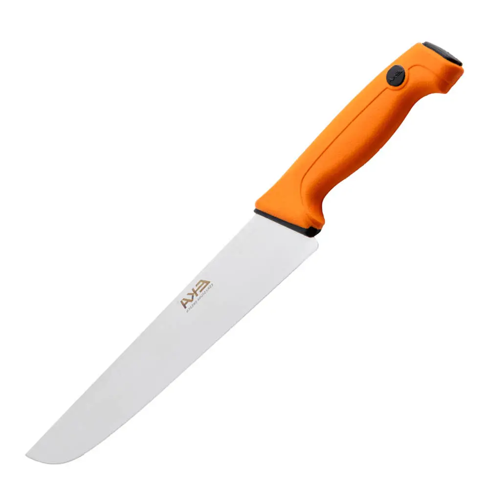 Pro slaktekniv m/bredt blad 26 cm oransje