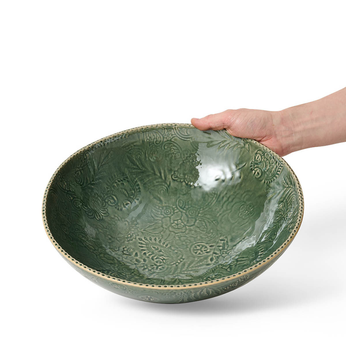 Sthål Arabesque skål 35 cm dusk