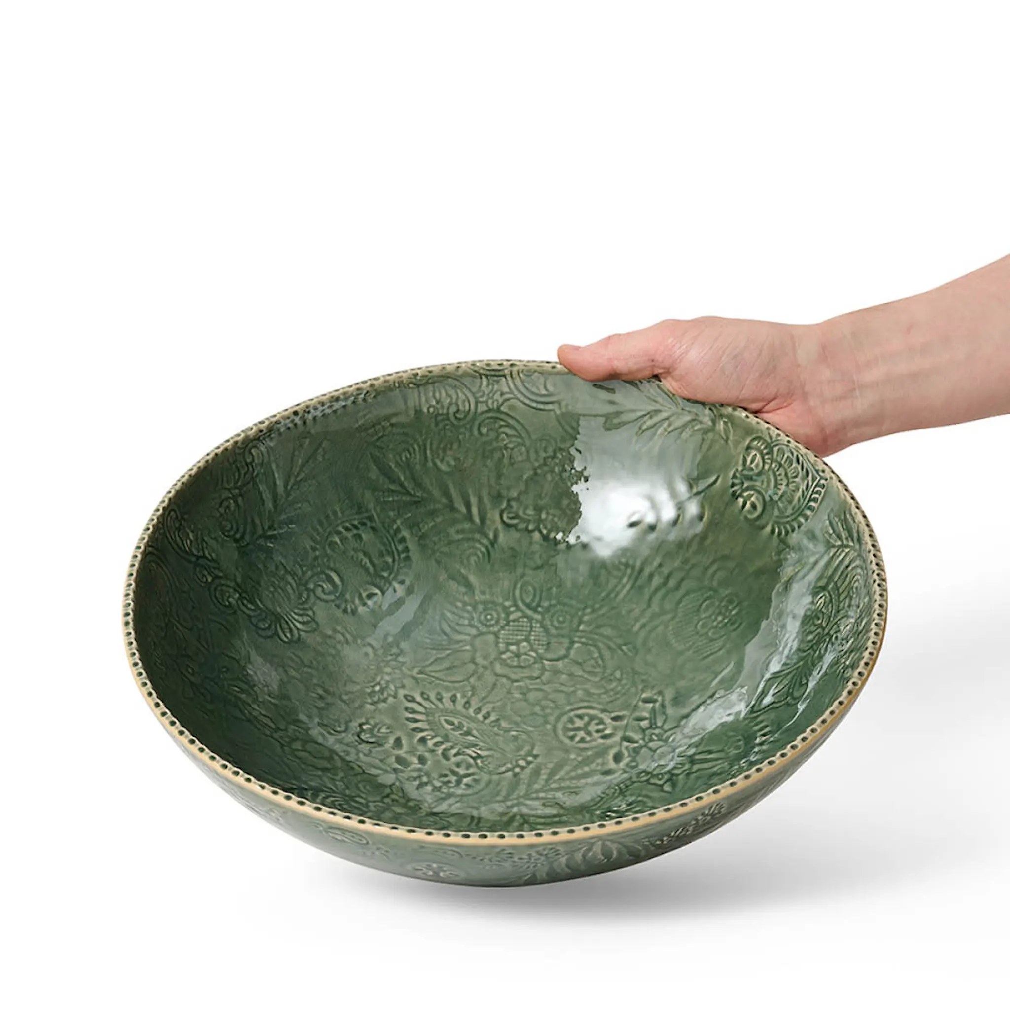 Sthål Arabesque skål 35 cm dusk