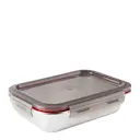 Matlåda i stål med tätt lock 0,82 L 20,3×15,3×5 cm