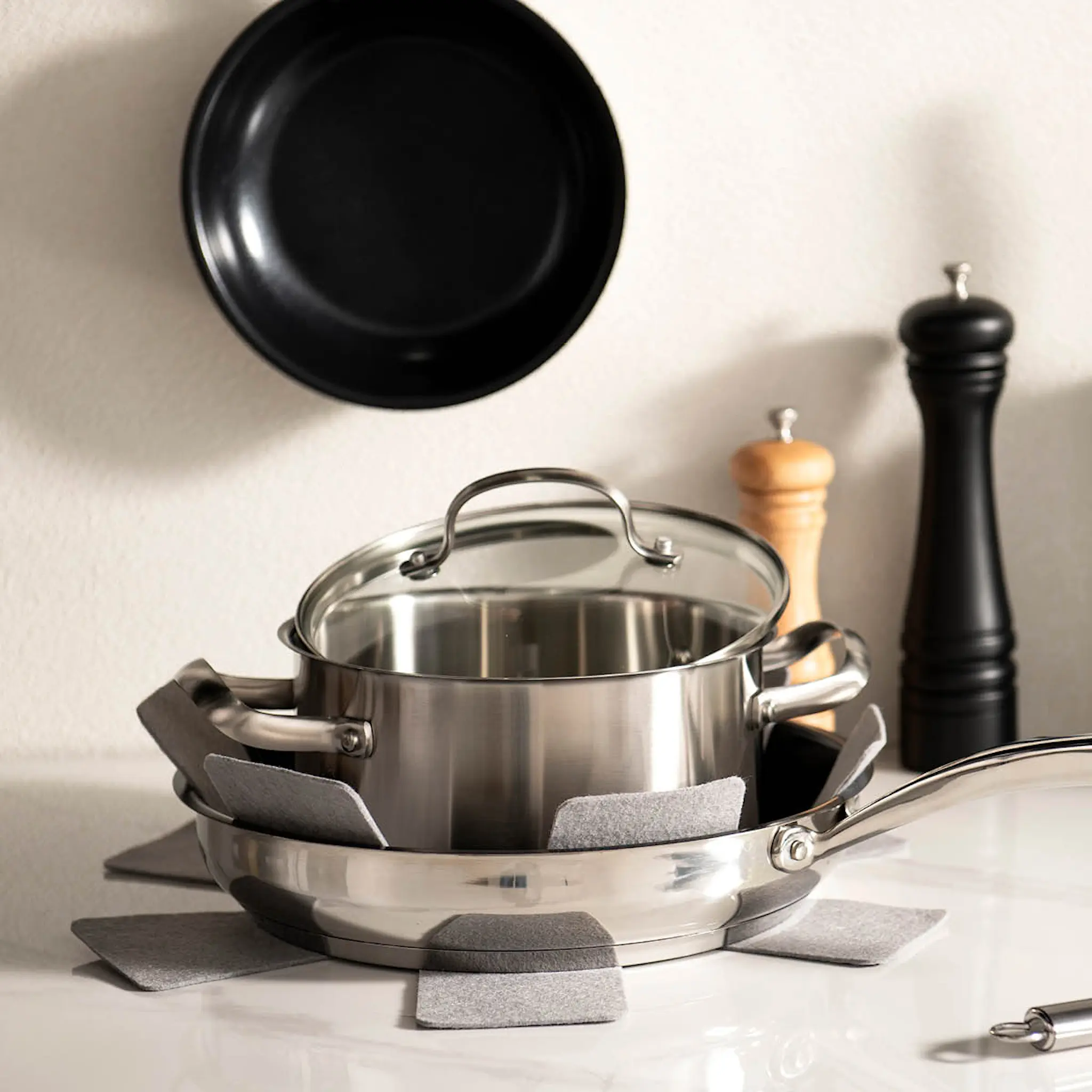 Anders Petter Classic kastrullskydd 3-pack grå