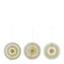 Stelle juldekoration 3-pack 30 cm off-white