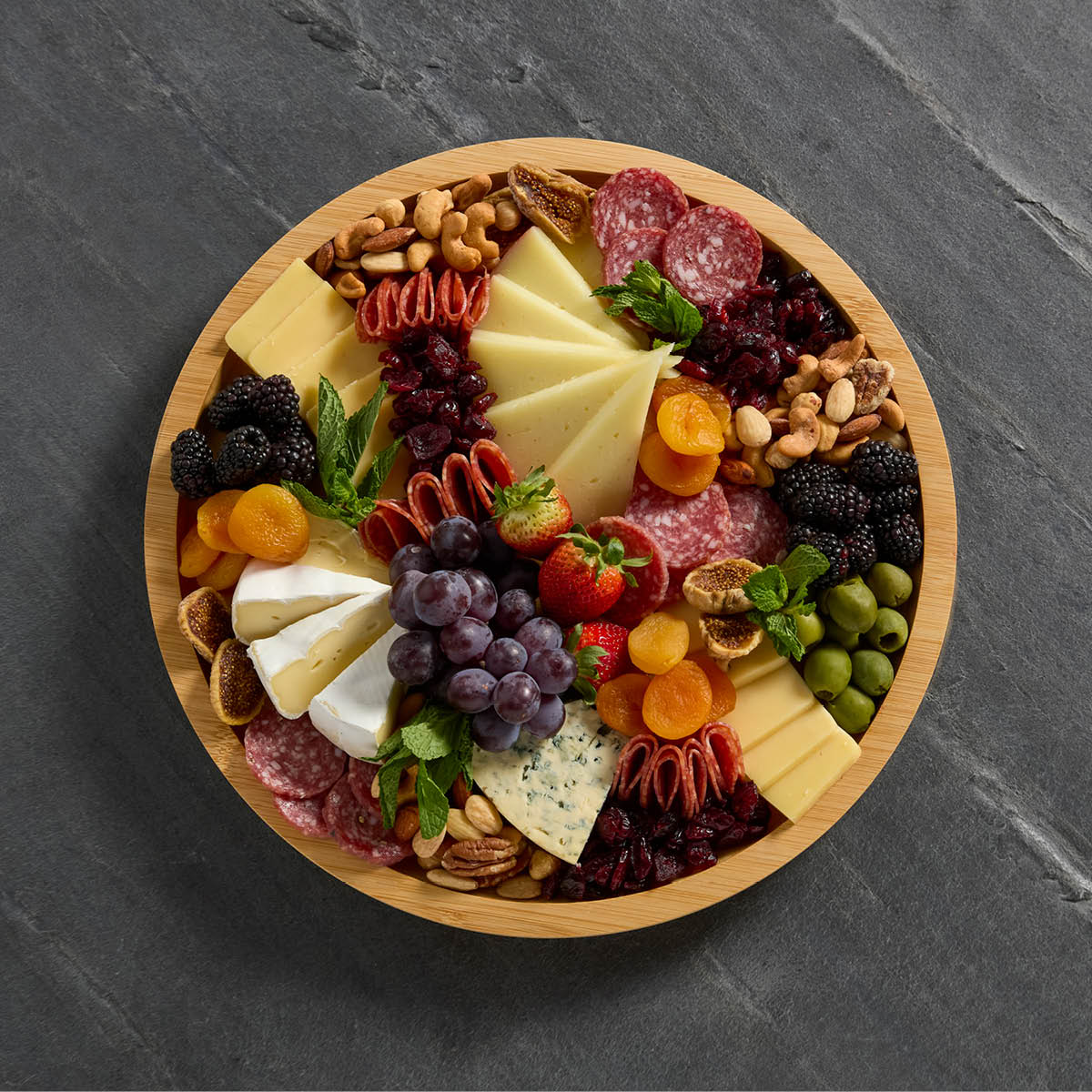 Farberware Build-a-Board Tarjoiluastia kannella 35,5 cm Kirkas/Bambu