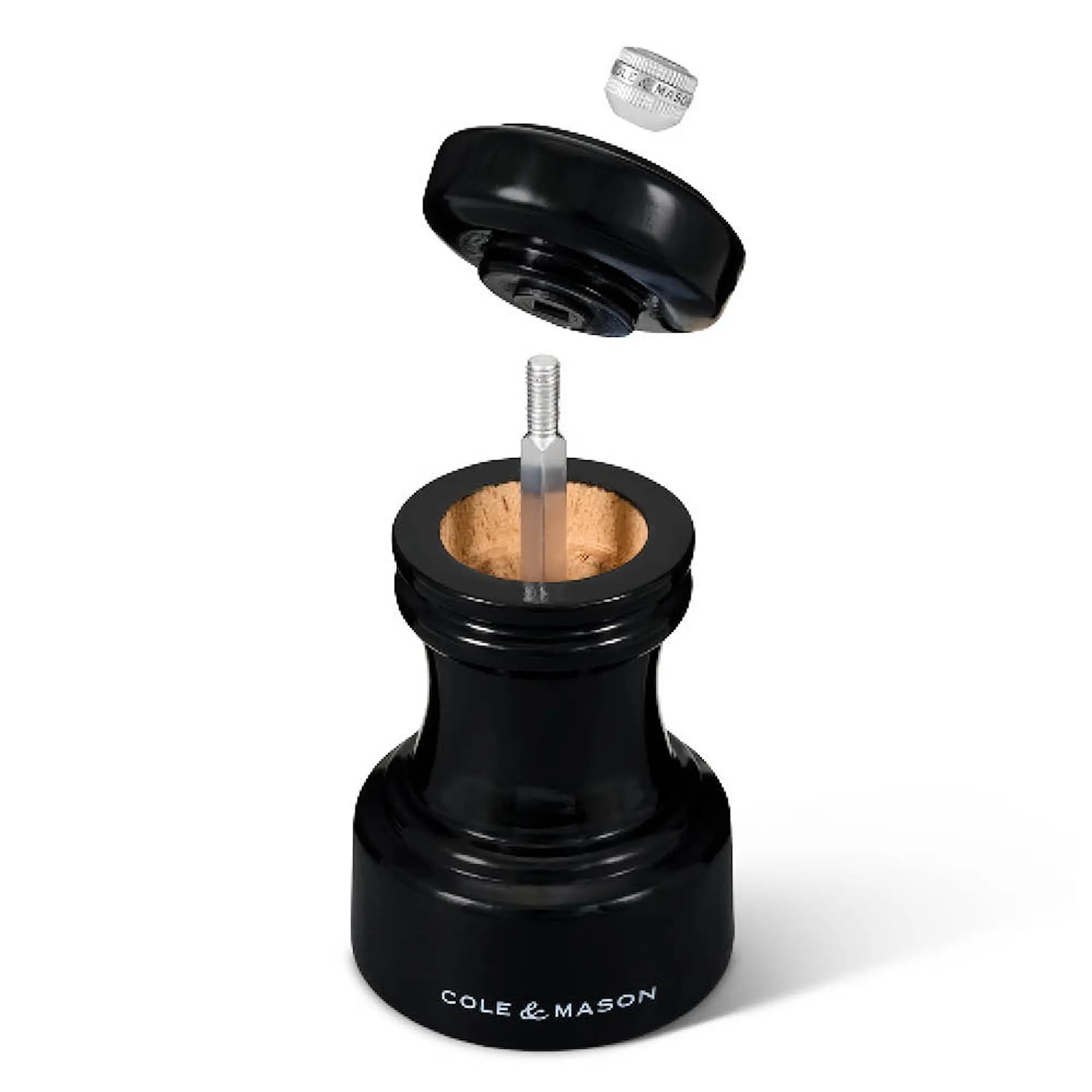 Cole & Mason Hoxton Saltkvarn 10 cm Svart