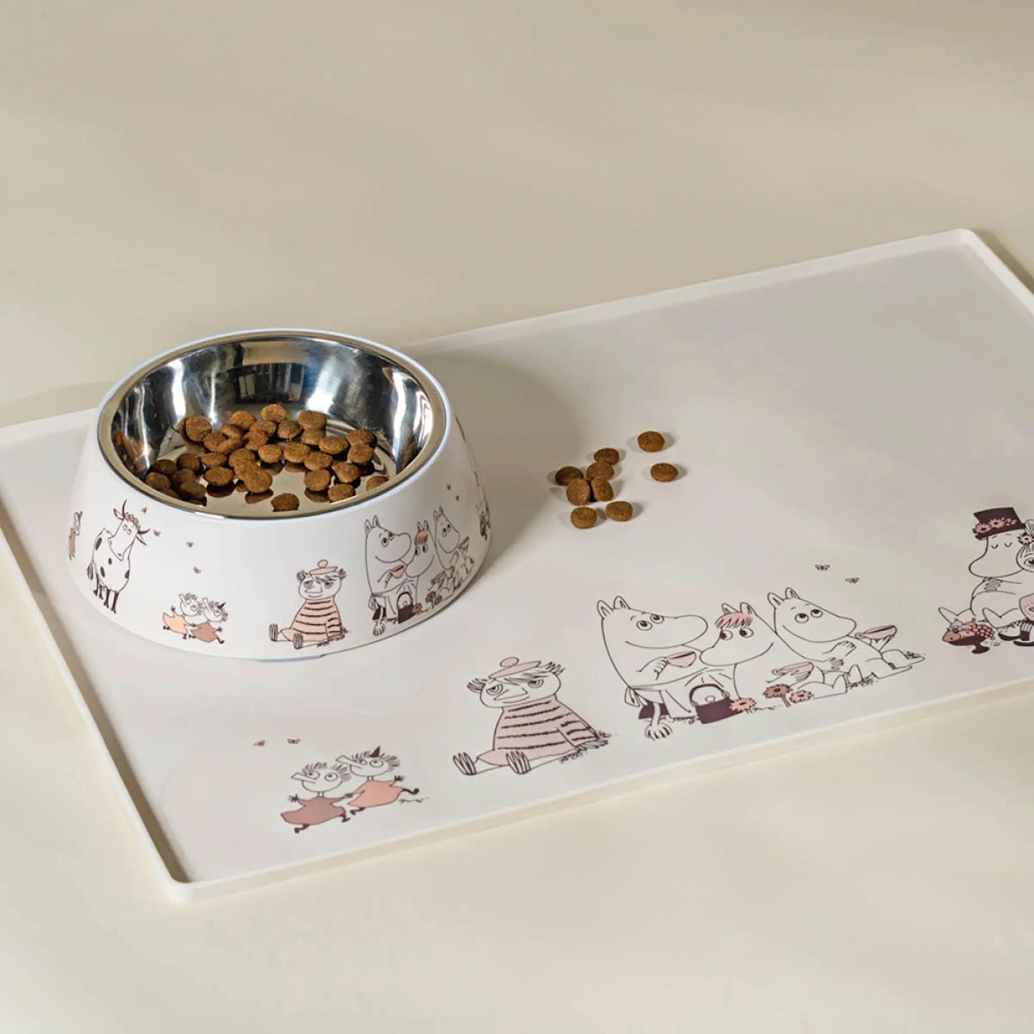 Muurla Moomin for Pets silikonmatta 60x40 cm beige