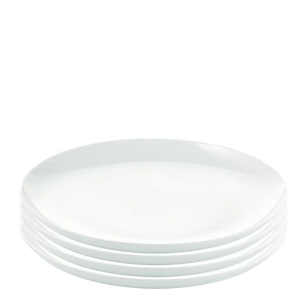 Atelier tallerken 25 cm 4 stk super white