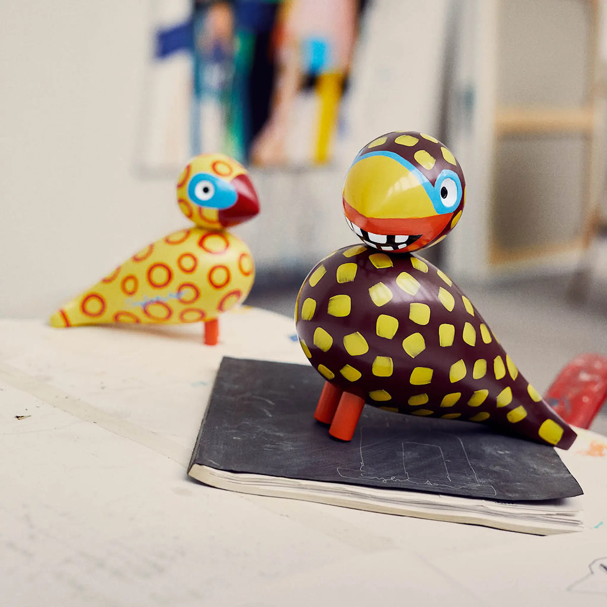 Kay Bojesen Denmark Sångfågel x Leif Sylvester 2025 20 cm laughing bird