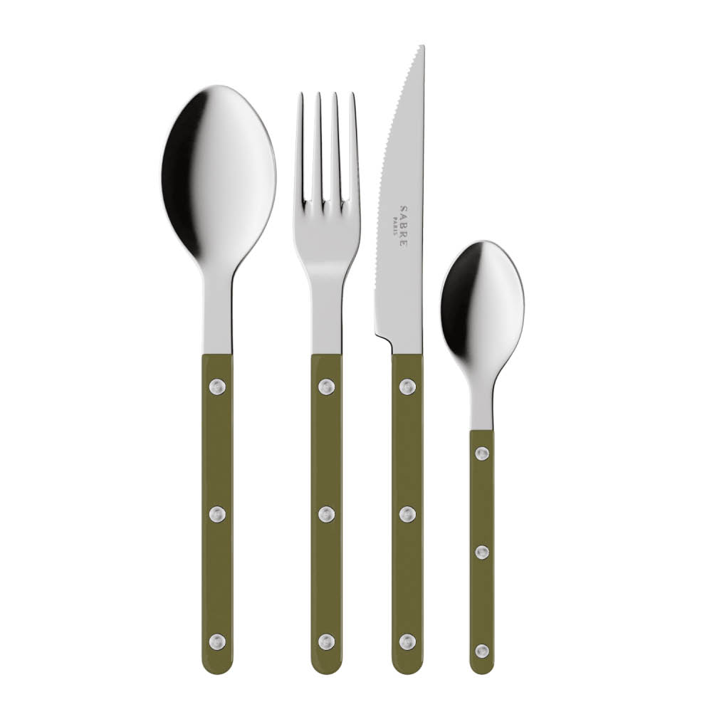 Sabre Bistrot ruokailuvälinesarja 24 kpl Green Fern