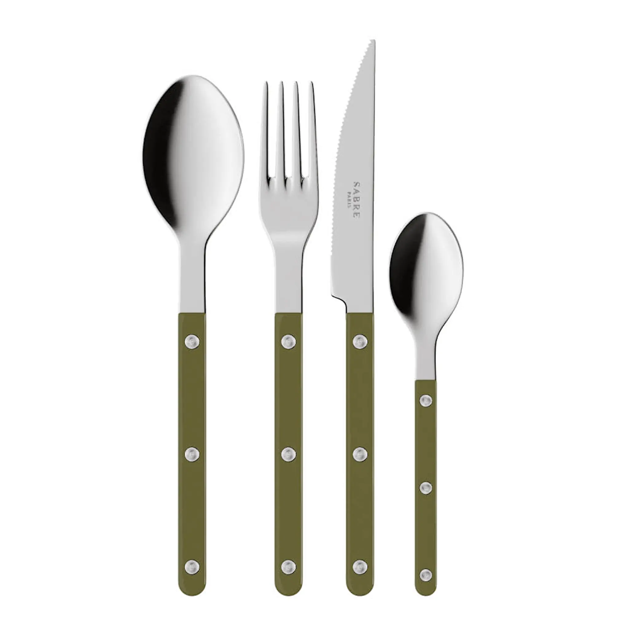 Sabre Bistrot ruokailuvälinesarja 24 kpl Green Fern
