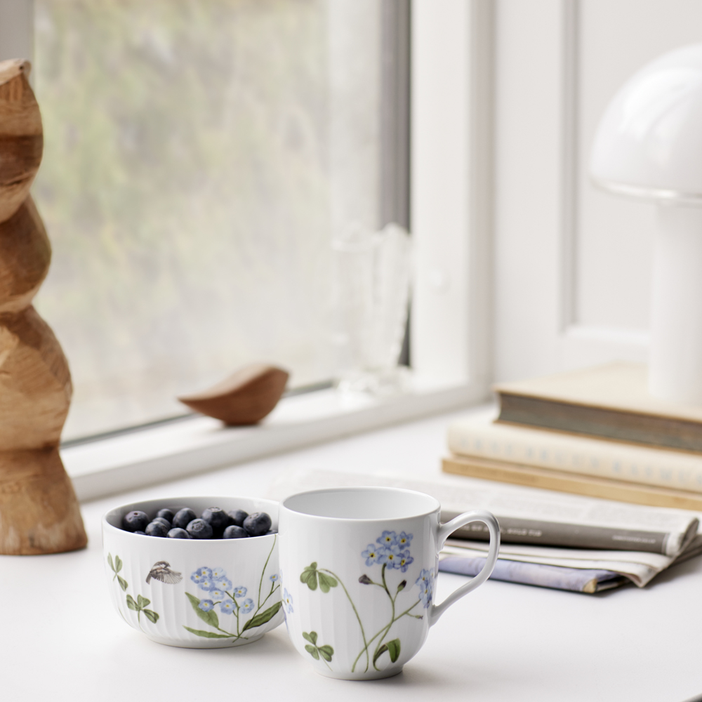 Kähler Hammershøi Summer skål 12 cm forget me not