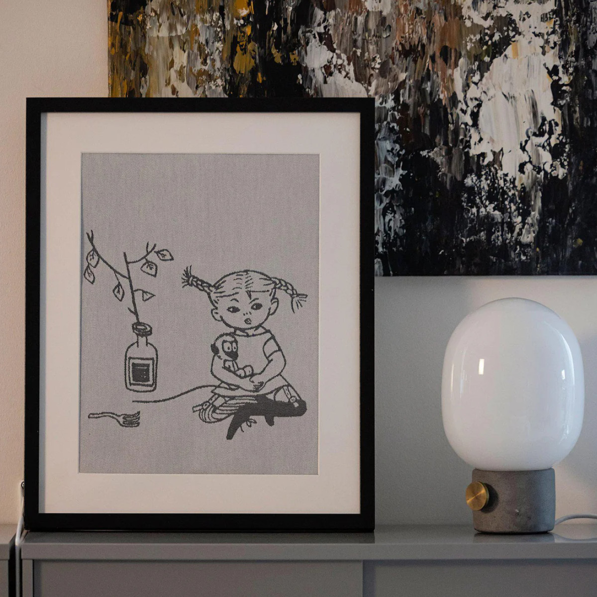 Ekelund Peppipitkätossu Keittiöpyyhe 35x50 cm Sokerijuoma