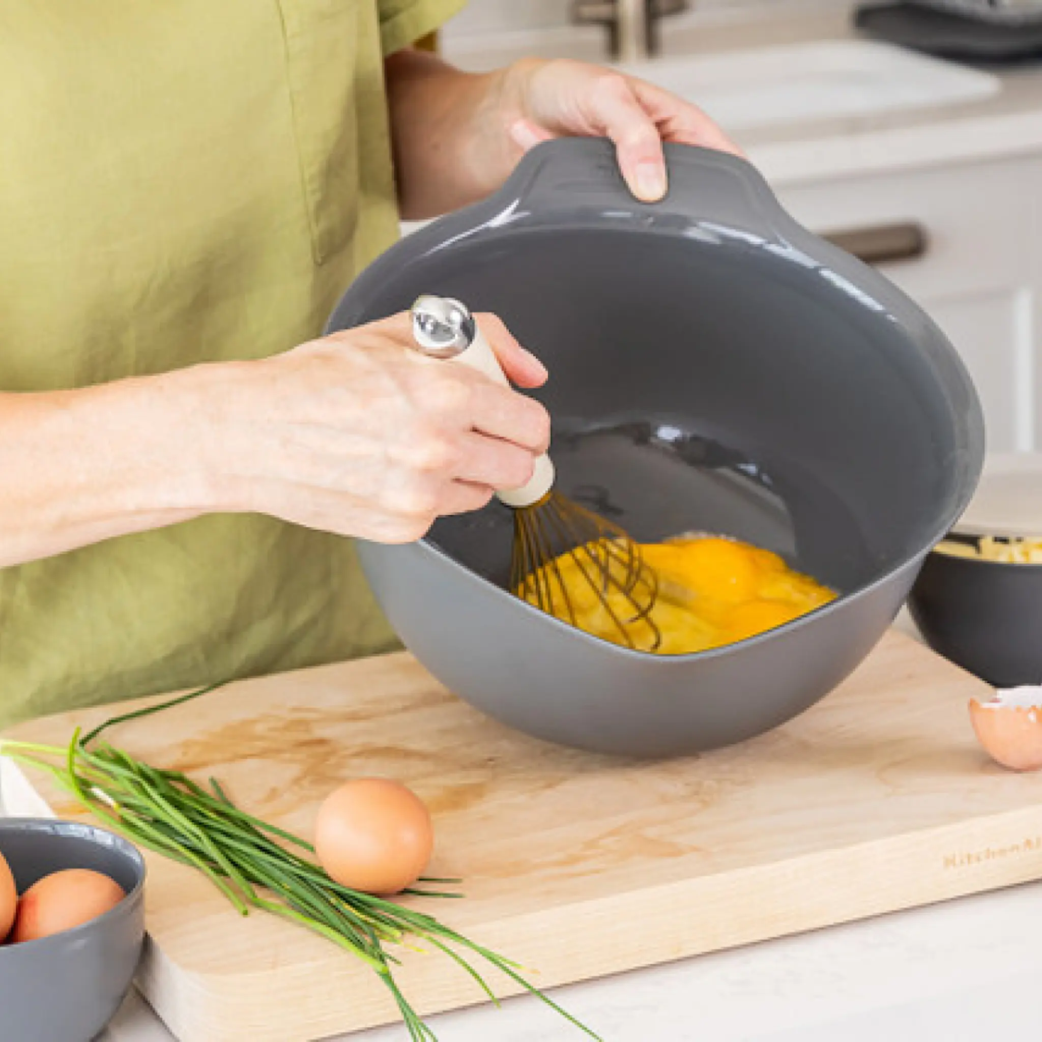 KitchenAid Core skålset 3 delar charcoal grey