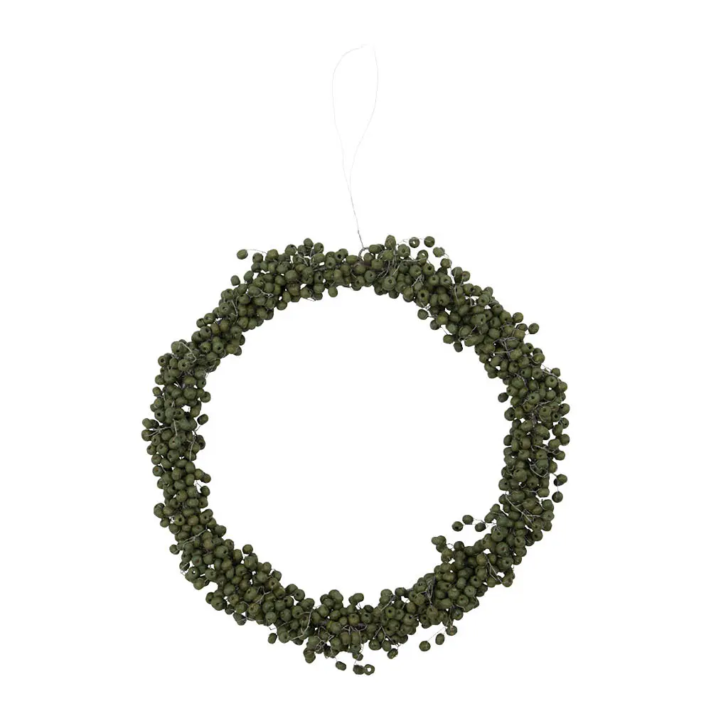 Winter krans 23 cm grønn