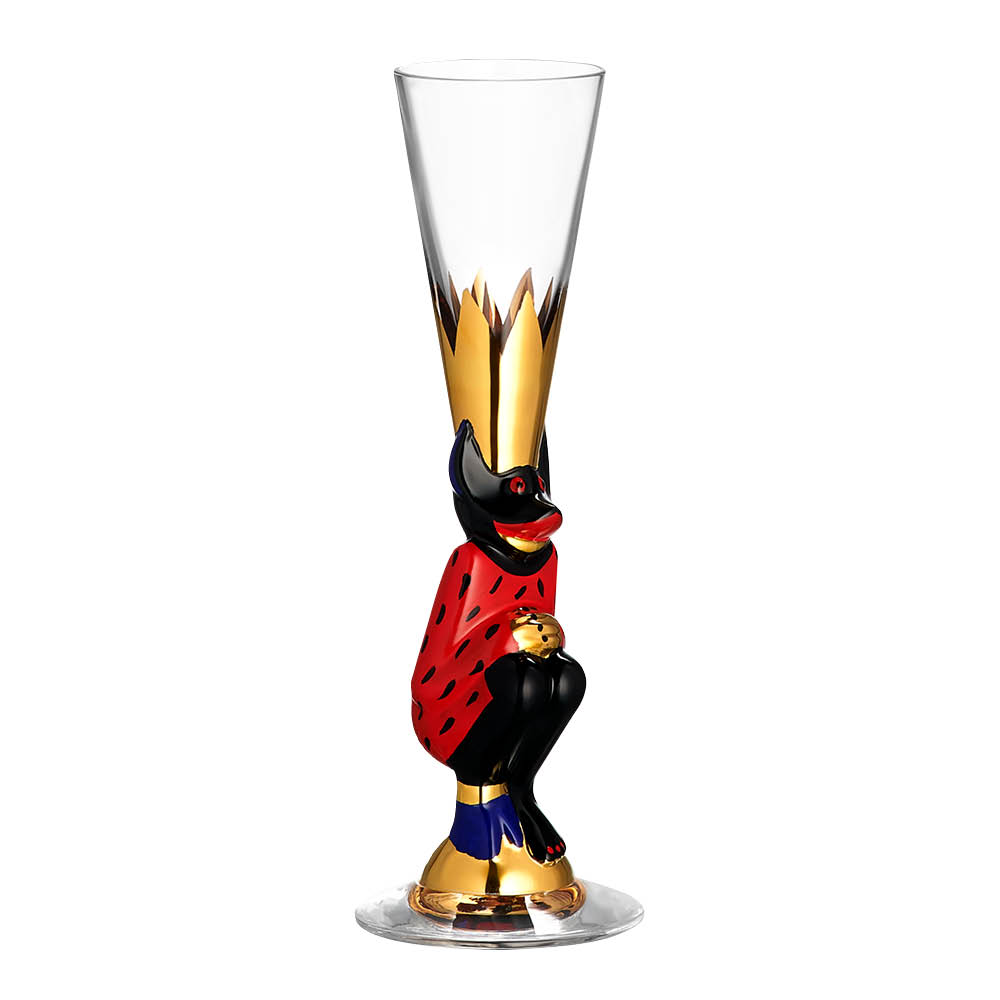 Orrefors - Nobel The Sparkling Devil Snapsilasi 4 cl Punainen