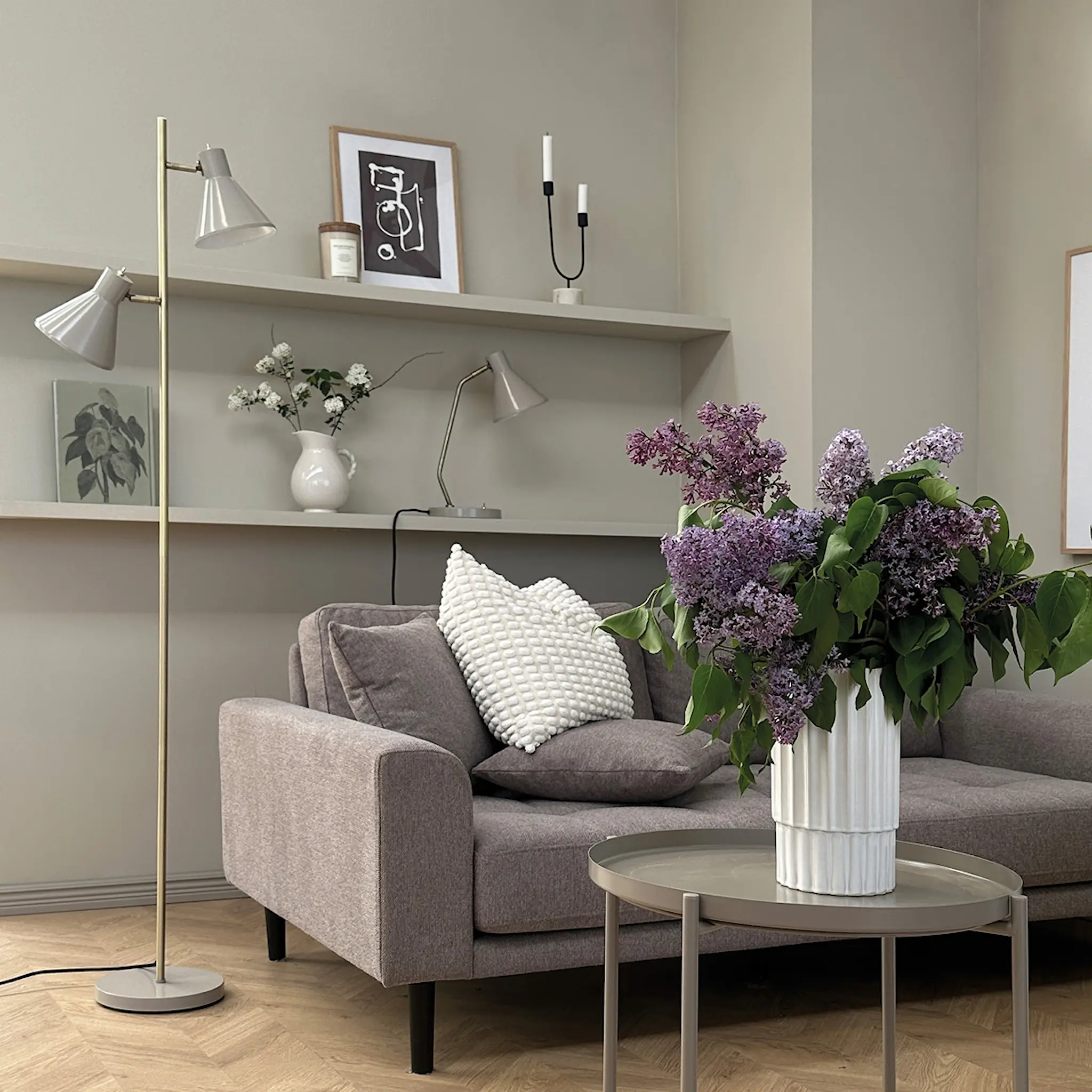 Dyberg Larsen Sleep golvlampa 165 cm beige
