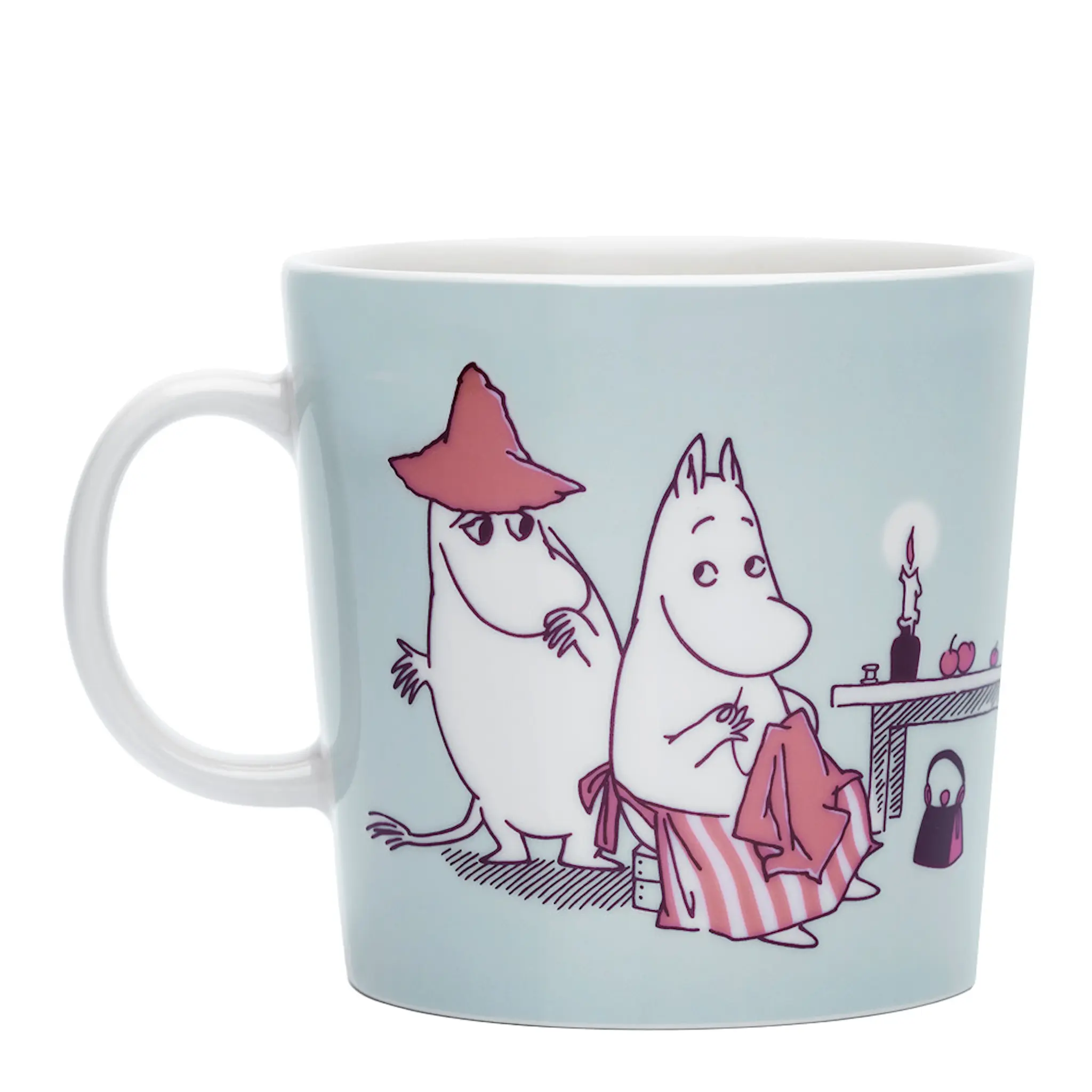 Moomin Arabia Muminmugg bokstav J 40 cl ljusblå
