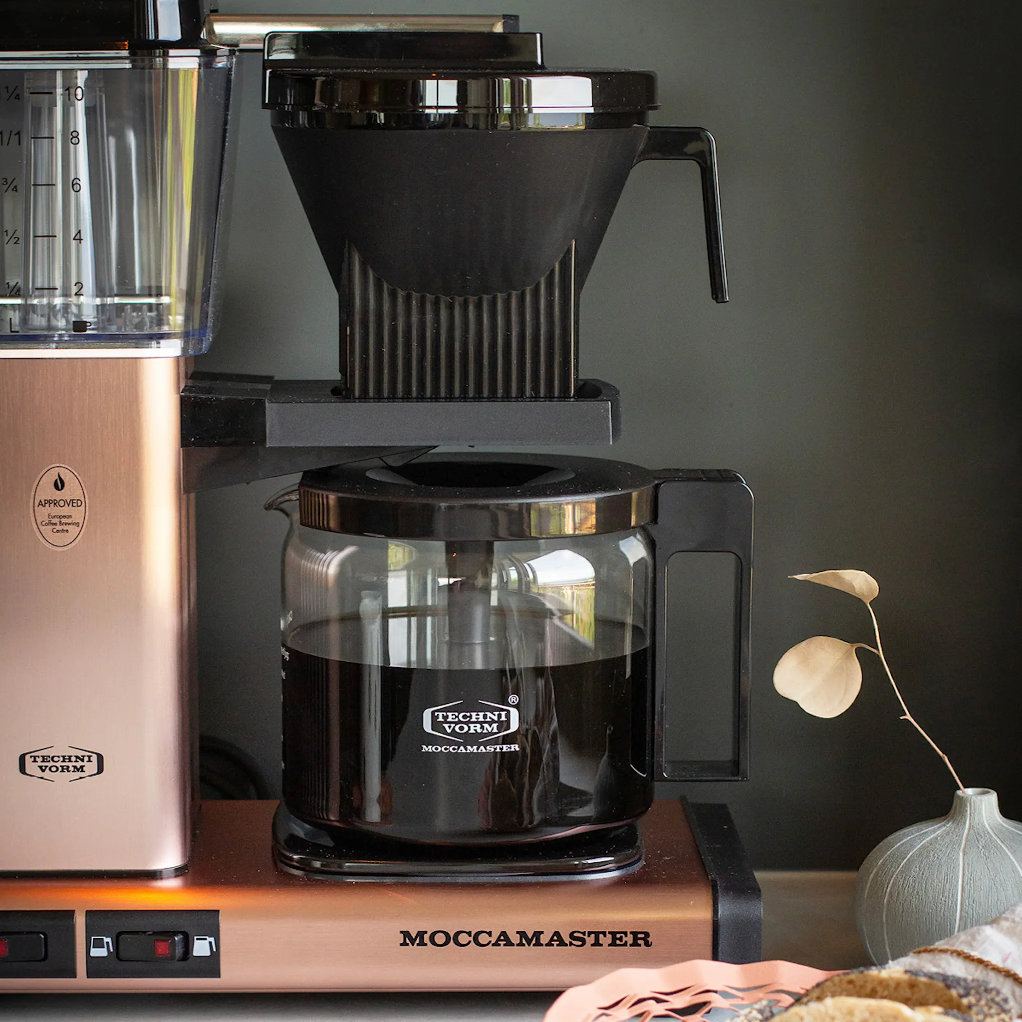 Moccamaster Optio kaffebryggare 1,25 L Rose gold