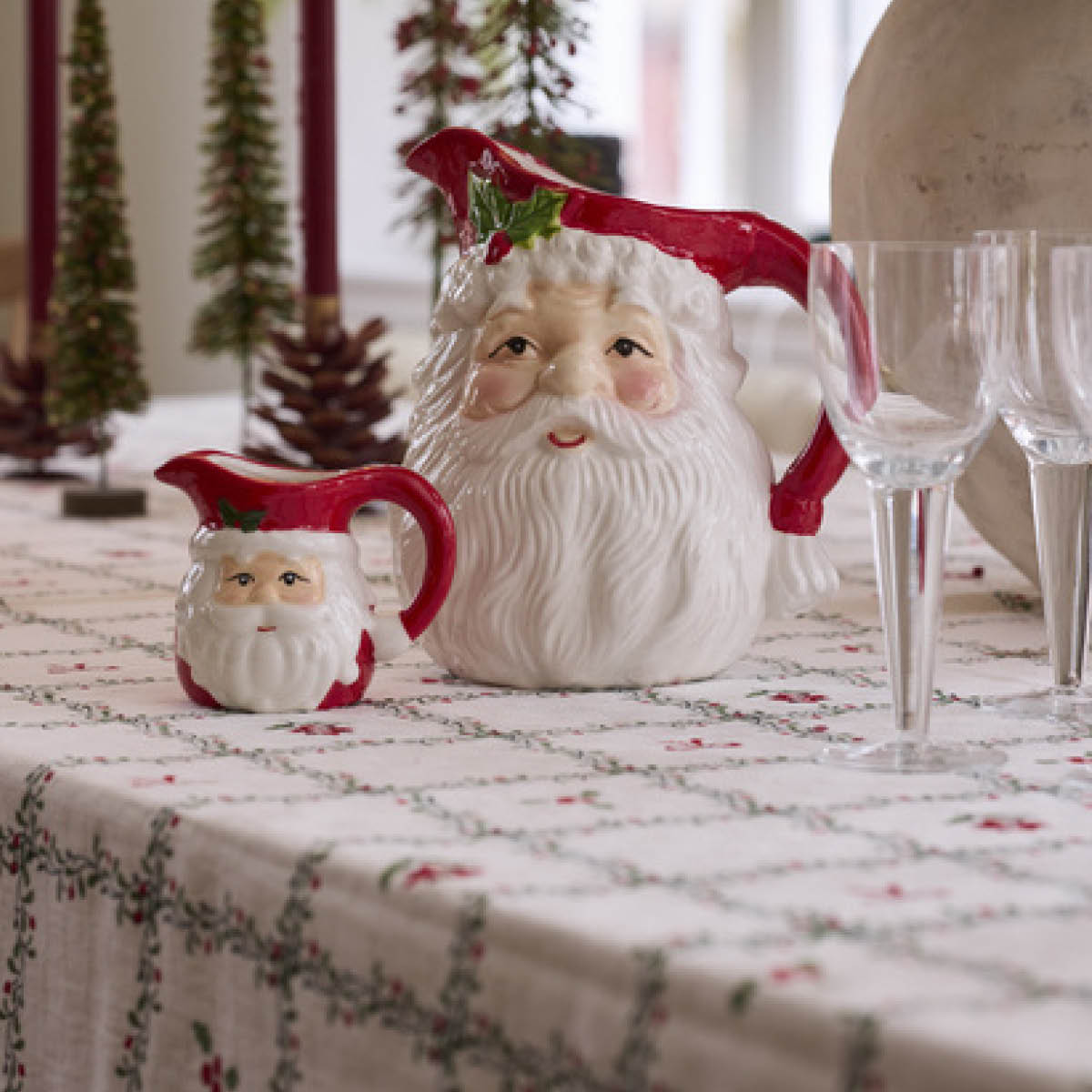 Holmen Luna duk 140x220 cm vit