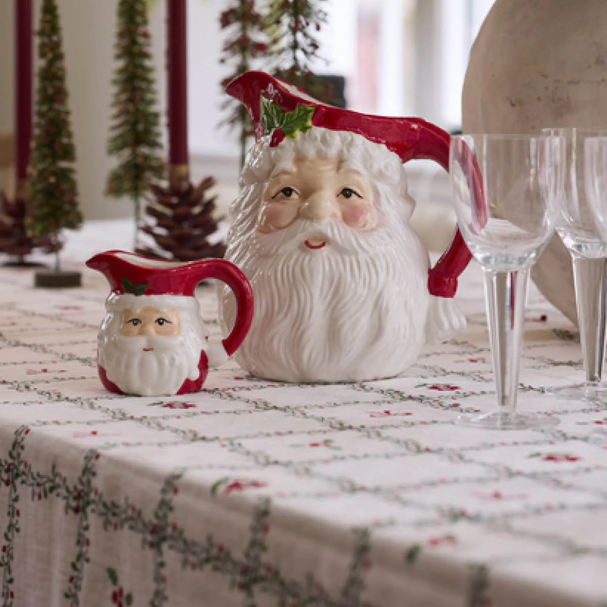 Holmen Luna duk 140x220 cm vit