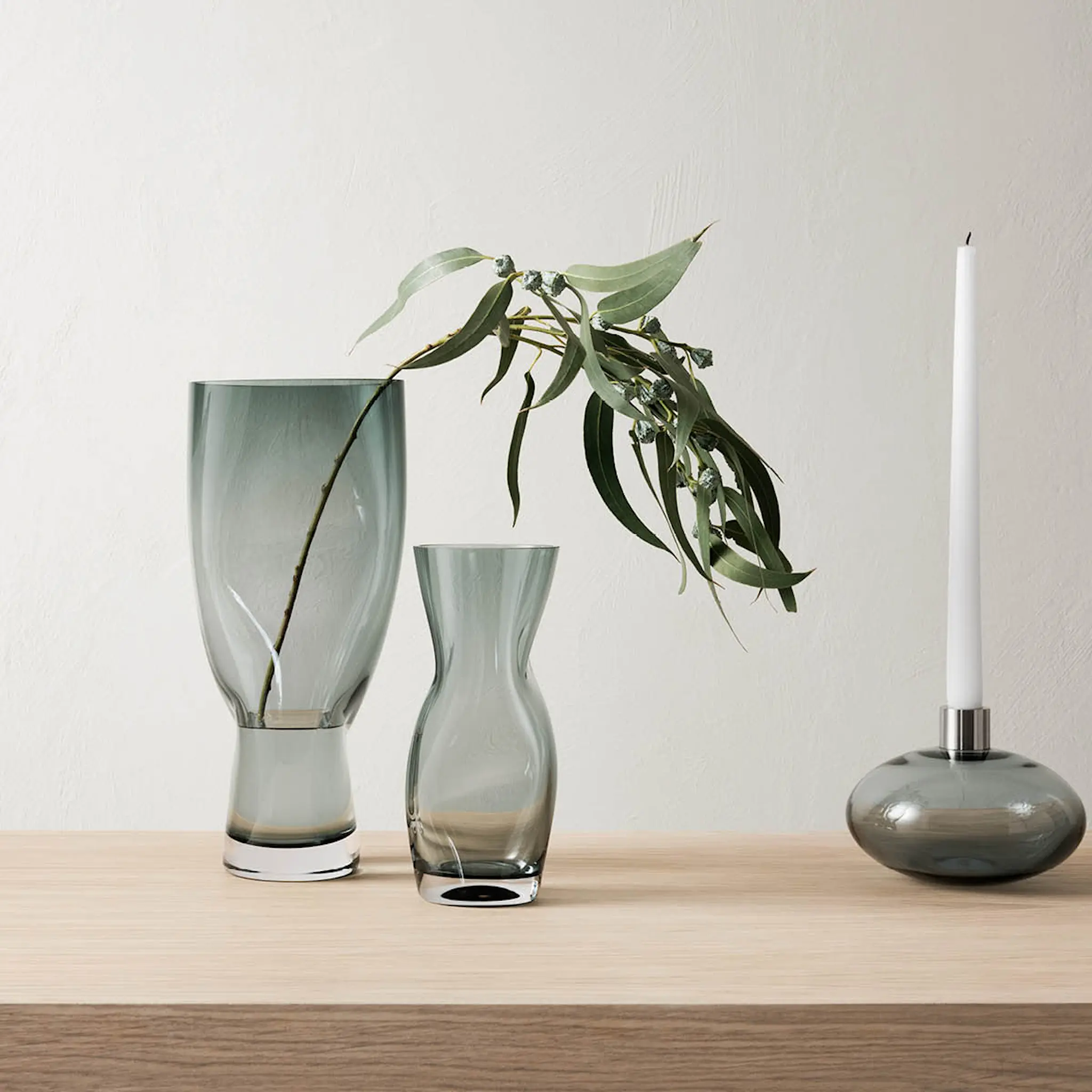 Orrefors Squeeze Maljakko 23 cm Sininen