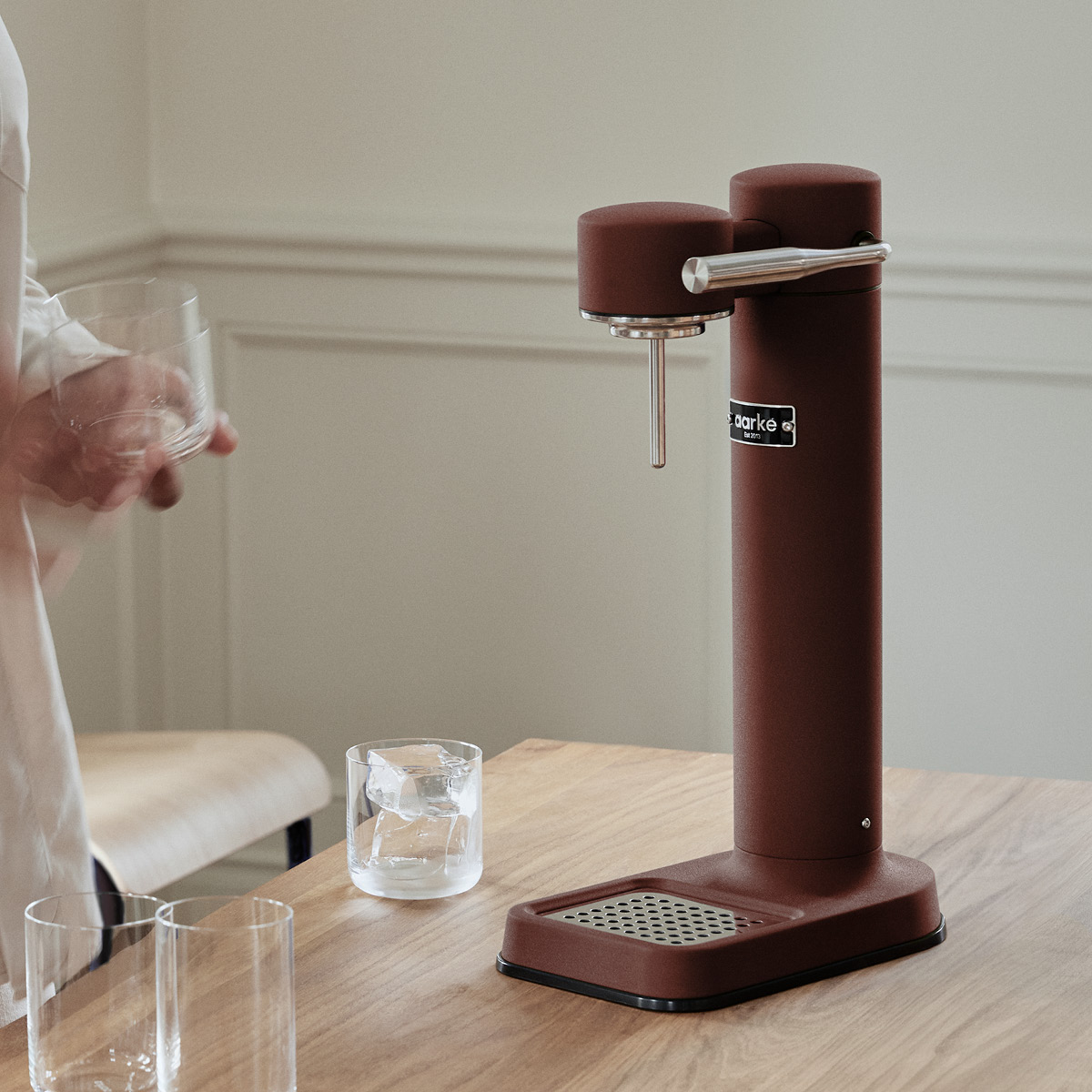 Aarke Carbonator 3 kullsyremaskin burgundy