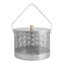 Popcorngryta för tillagning över eld 10 L rostfritt stål