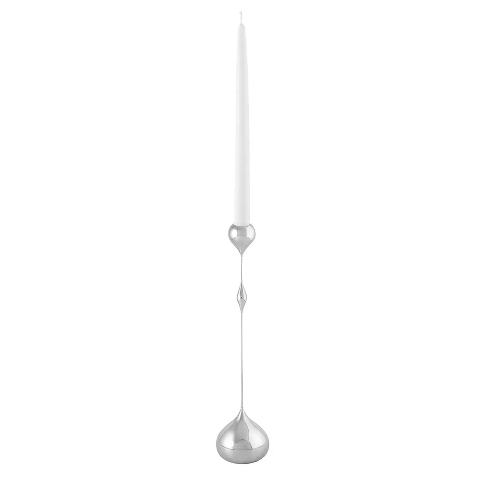 Tender Kynttilänjalka Korkea 35 cm Hopea