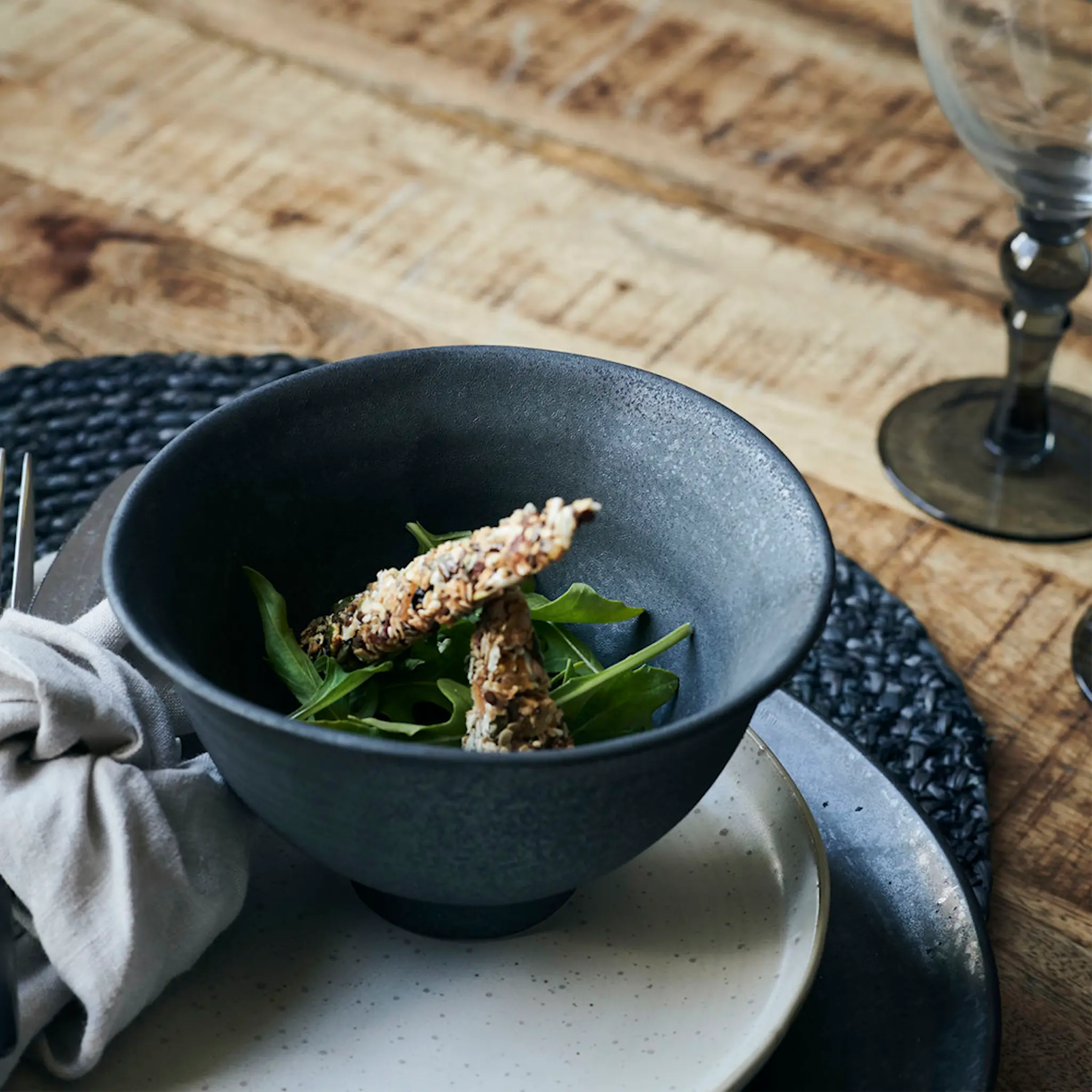 House Doctor Pion Kulho 14,5 cm Musta/Ruskea