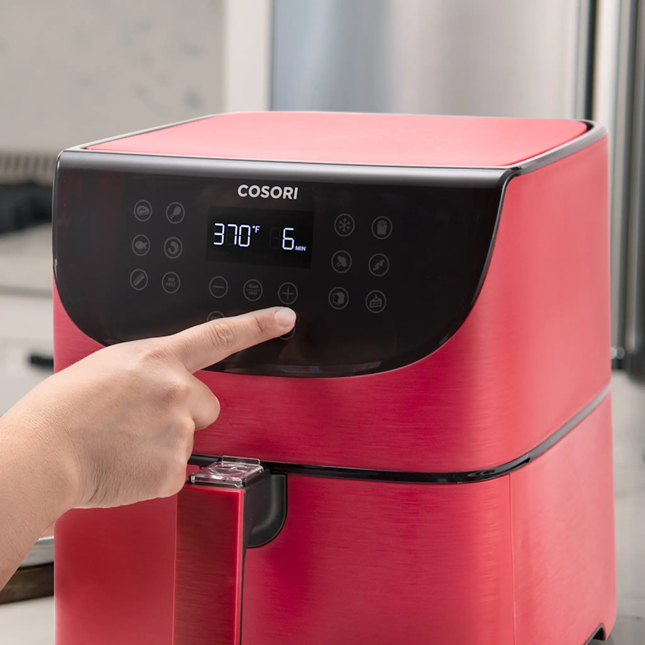 Cosori Premium airfryer 2,2kg/5,5L röd