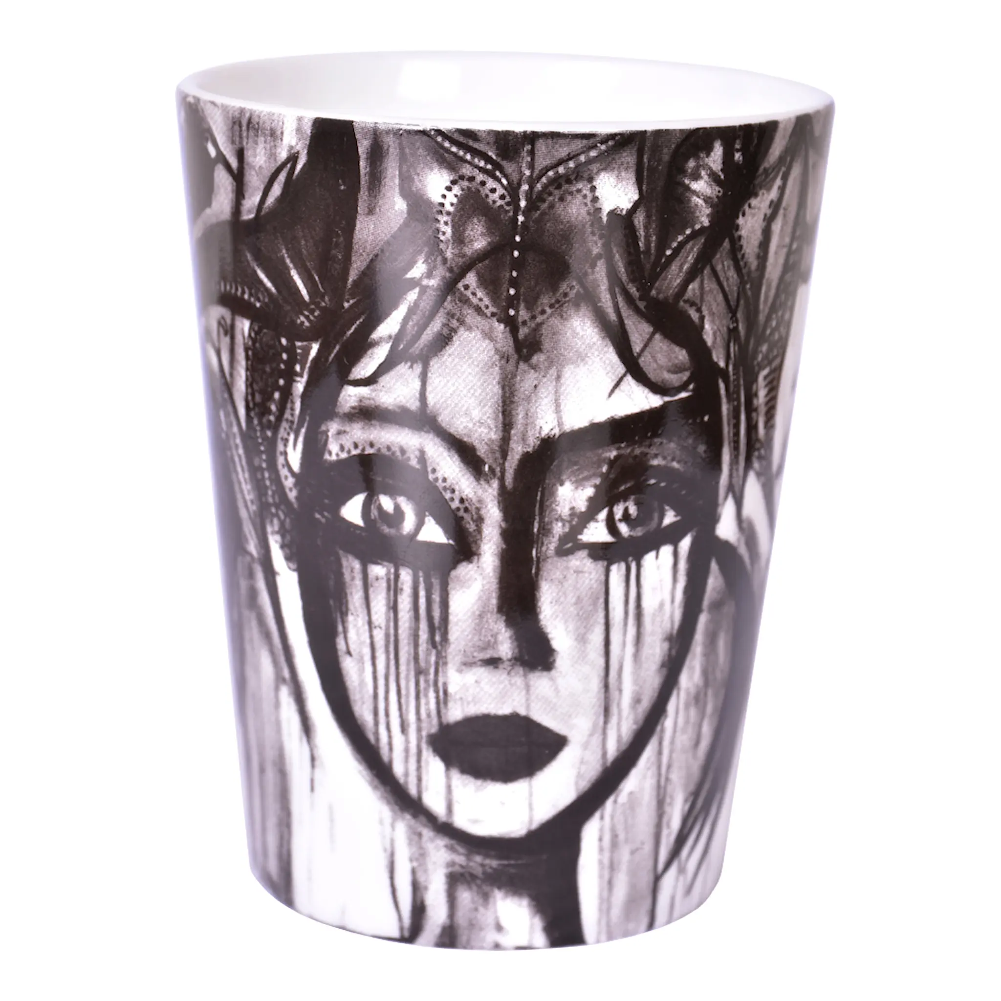 Carolina Gynning Mugg Slice of life Svart/Vit 30 cl