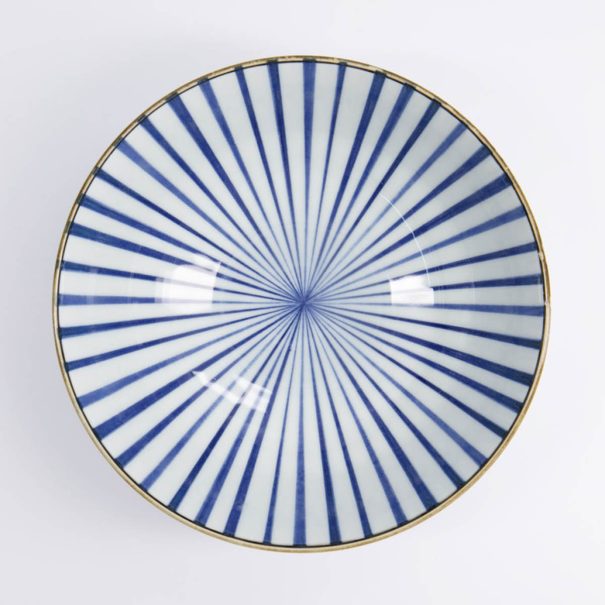 Tokyo Design Studio Natsu Tokusa ramen skål 21x7,8 cm 1 L blå/vit