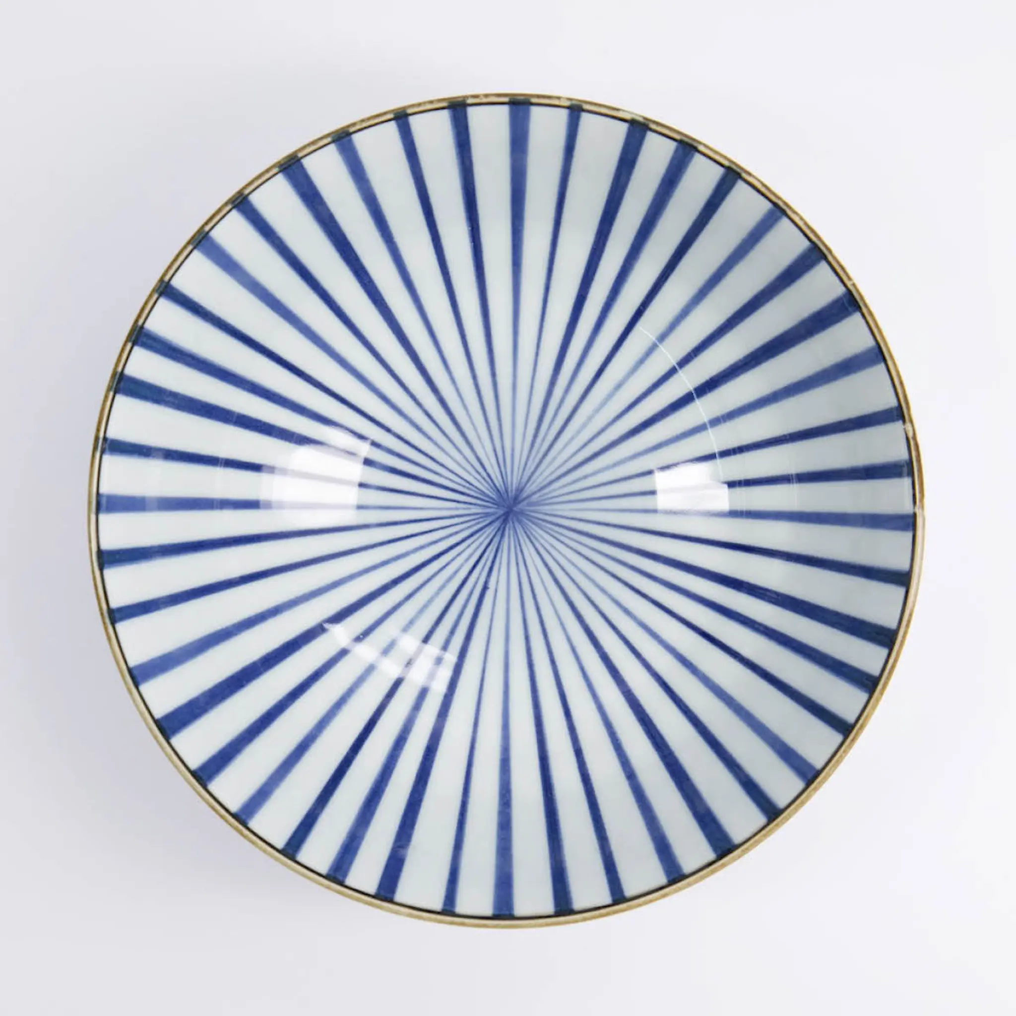 Tokyo Design Studio Natsu Tokusa ramen skål 21x7,8 cm 1 L blå/vit