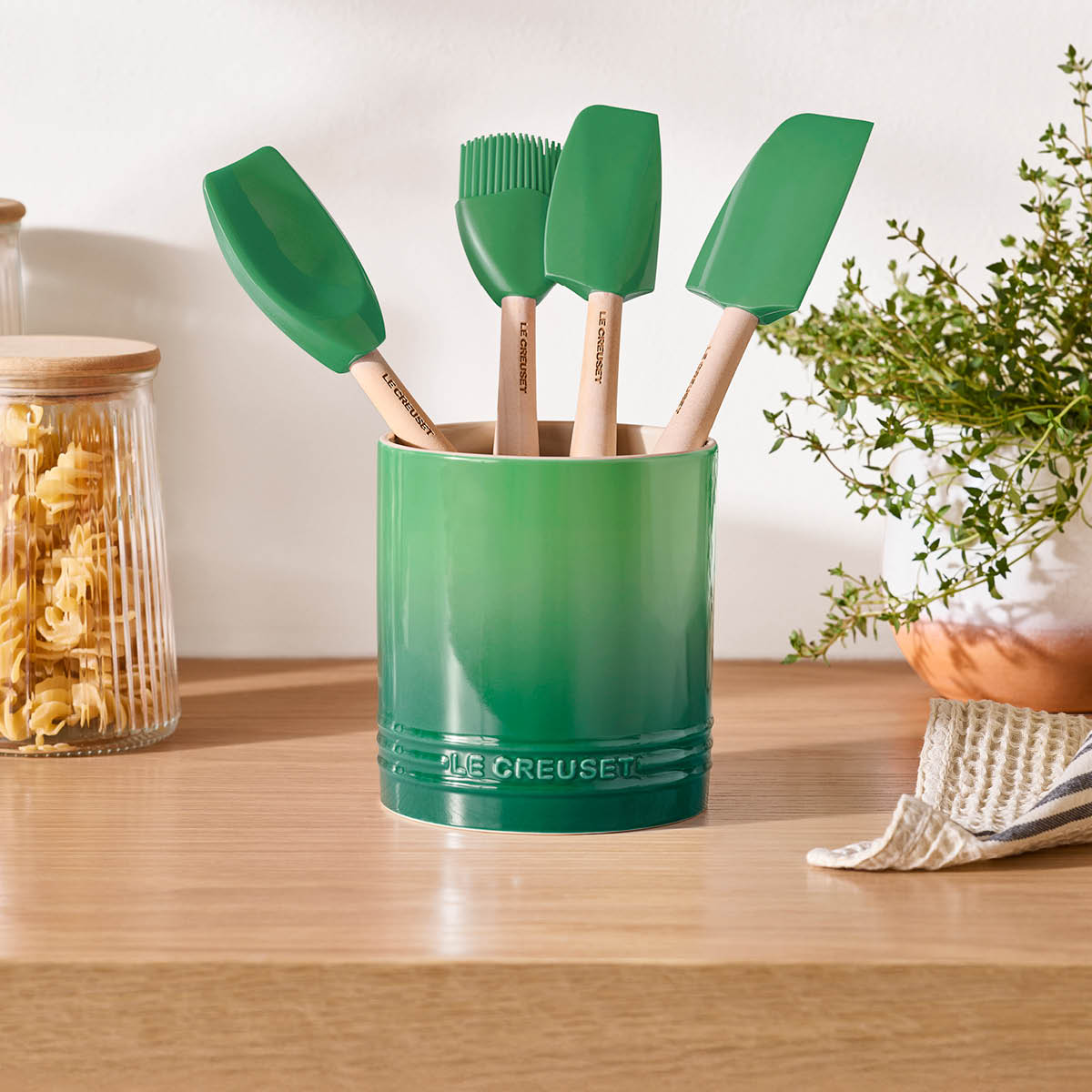 Le Creuset Signature bestick- och redskapshållare 1,1 L bamboo