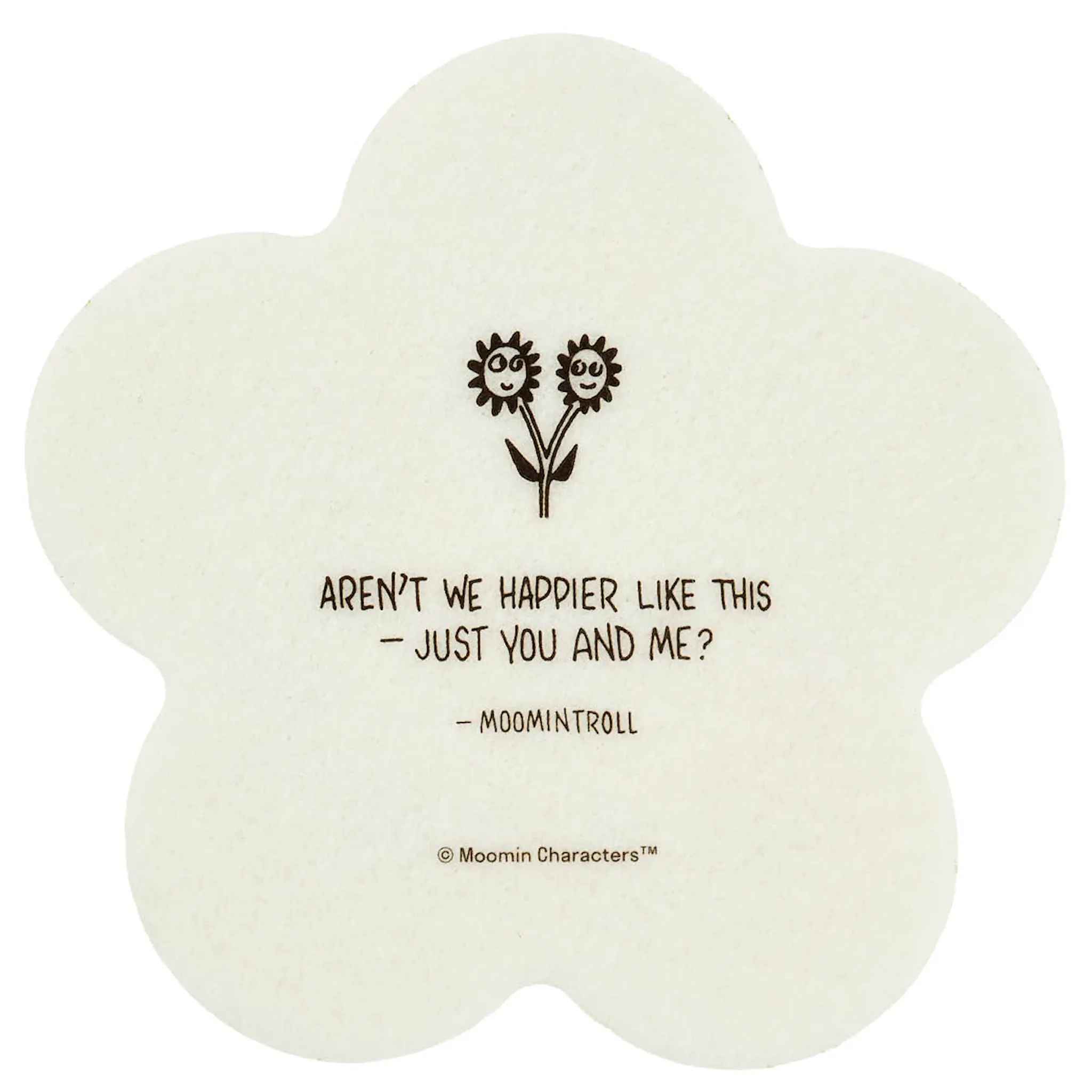 Muurla Muumi Lasinalunen Kukat 4 kpl Keltainen