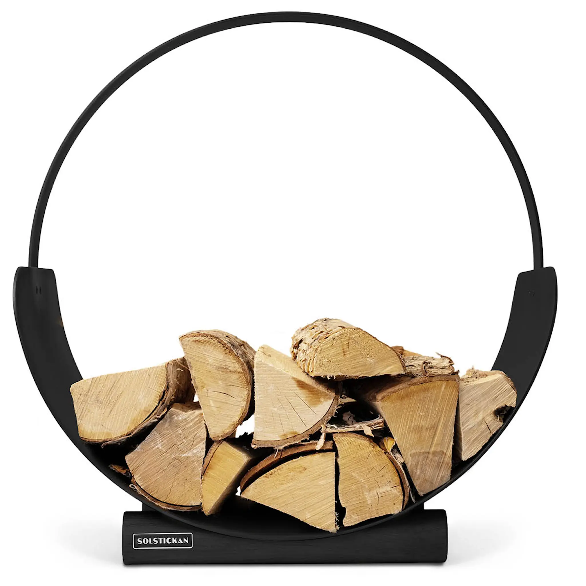 SOLSTICKAN Vedkorg i metall 53 cm svart