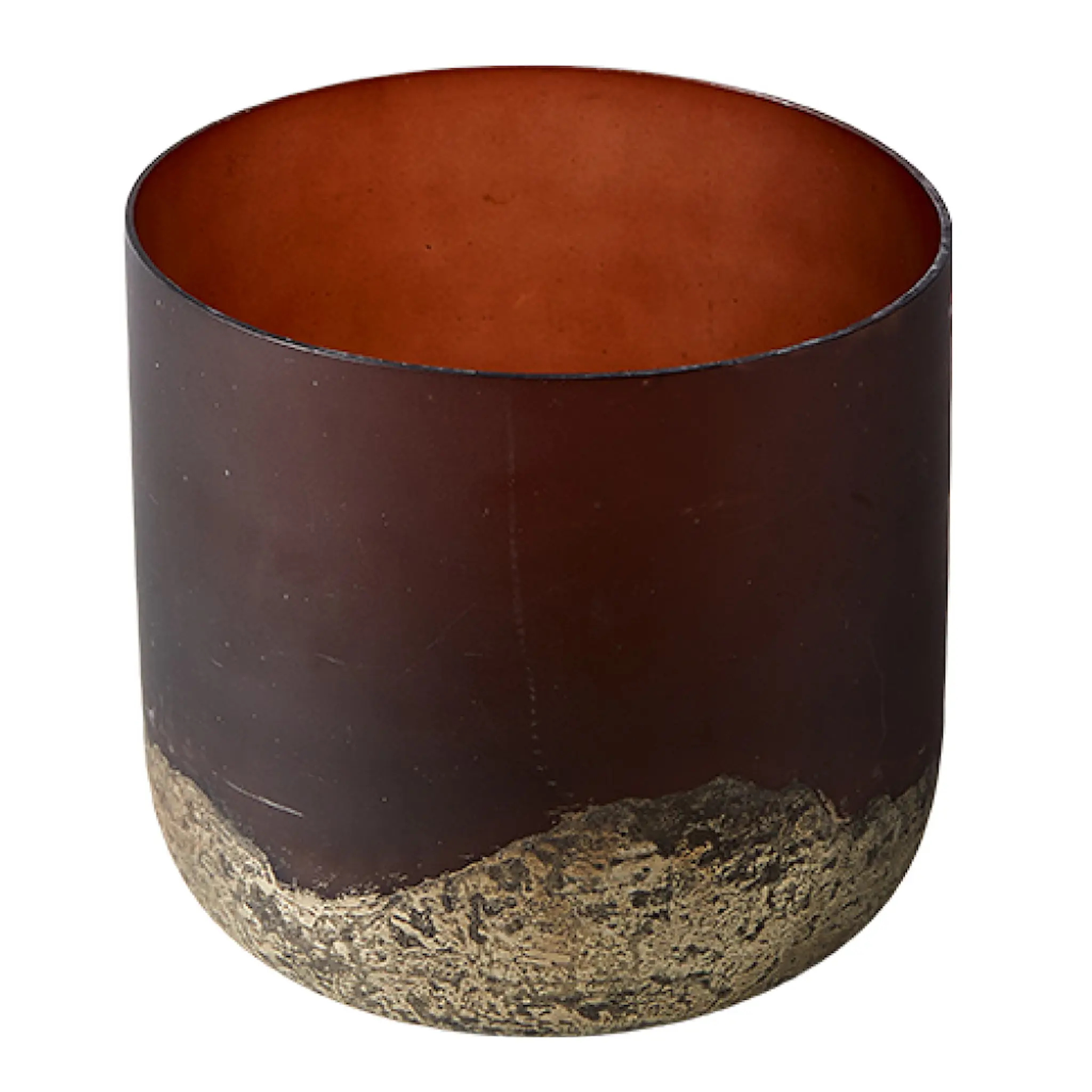 Muubs Lana vas 14 cm brun/guld