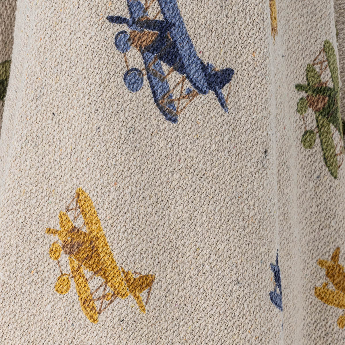 Bloomingville MINI Pledd Plane 160x130 cm natur