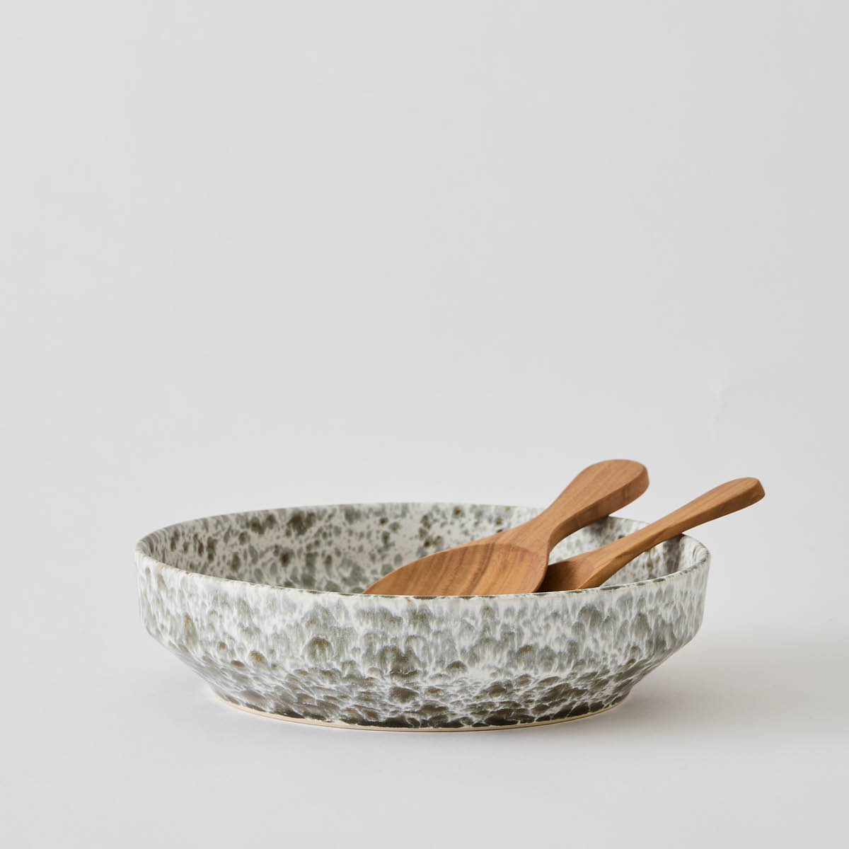 Tell Me More Teak salladsbestick korta 2-delar 17 cm trä