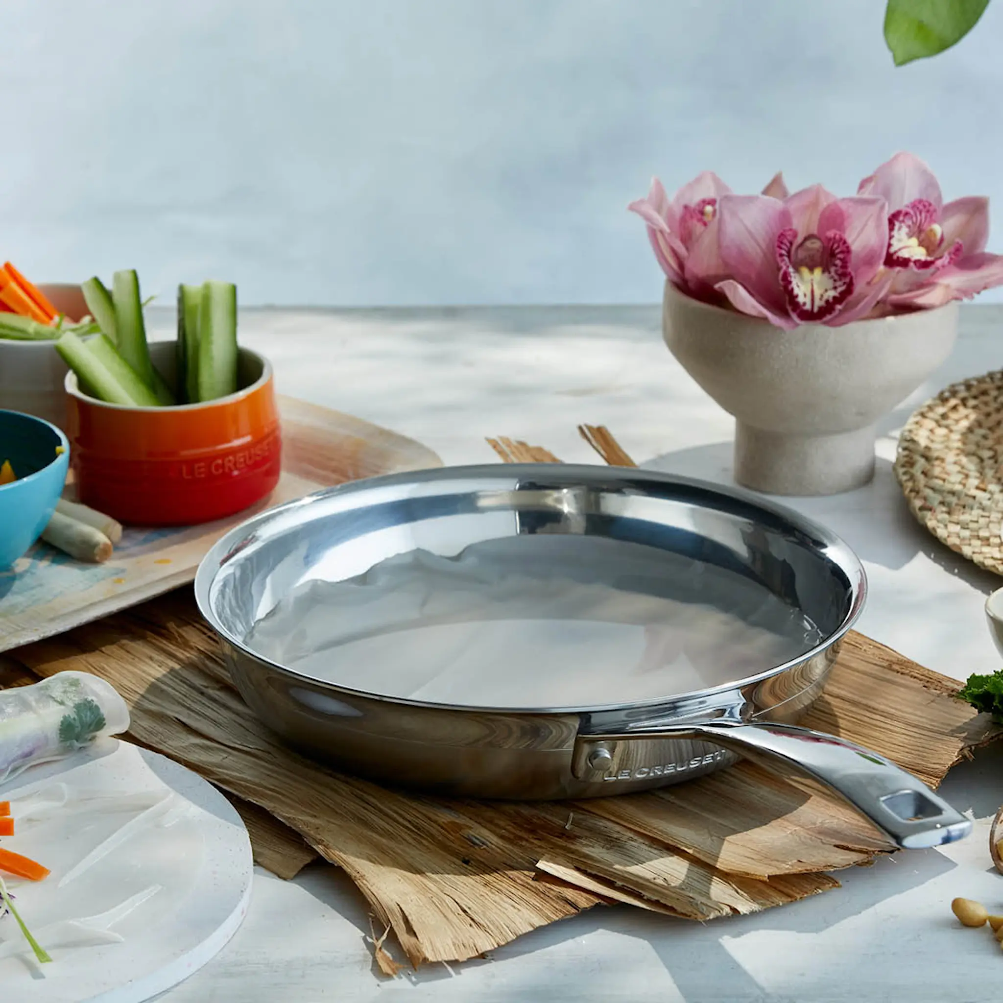 Le Creuset 3-Ply Rostfri Stekpanna 24 cm