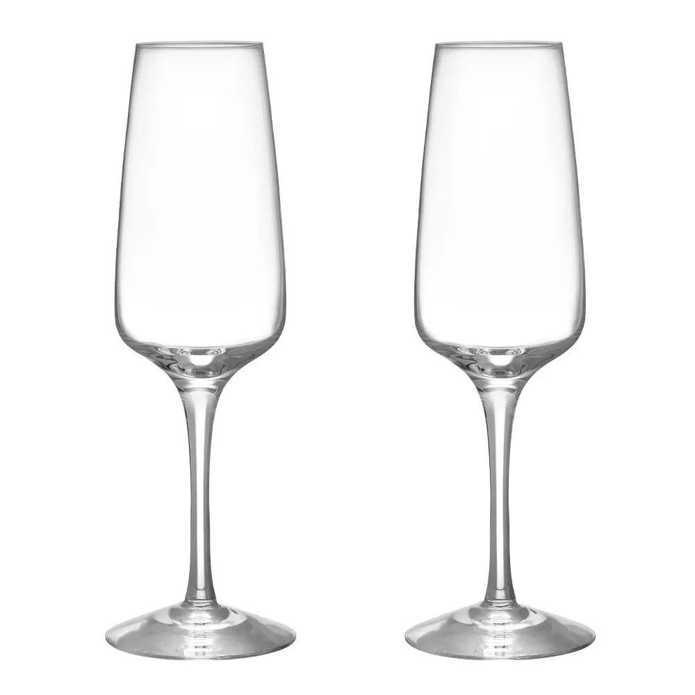 Pulse champagneglass 28 cl 2 stk klar
