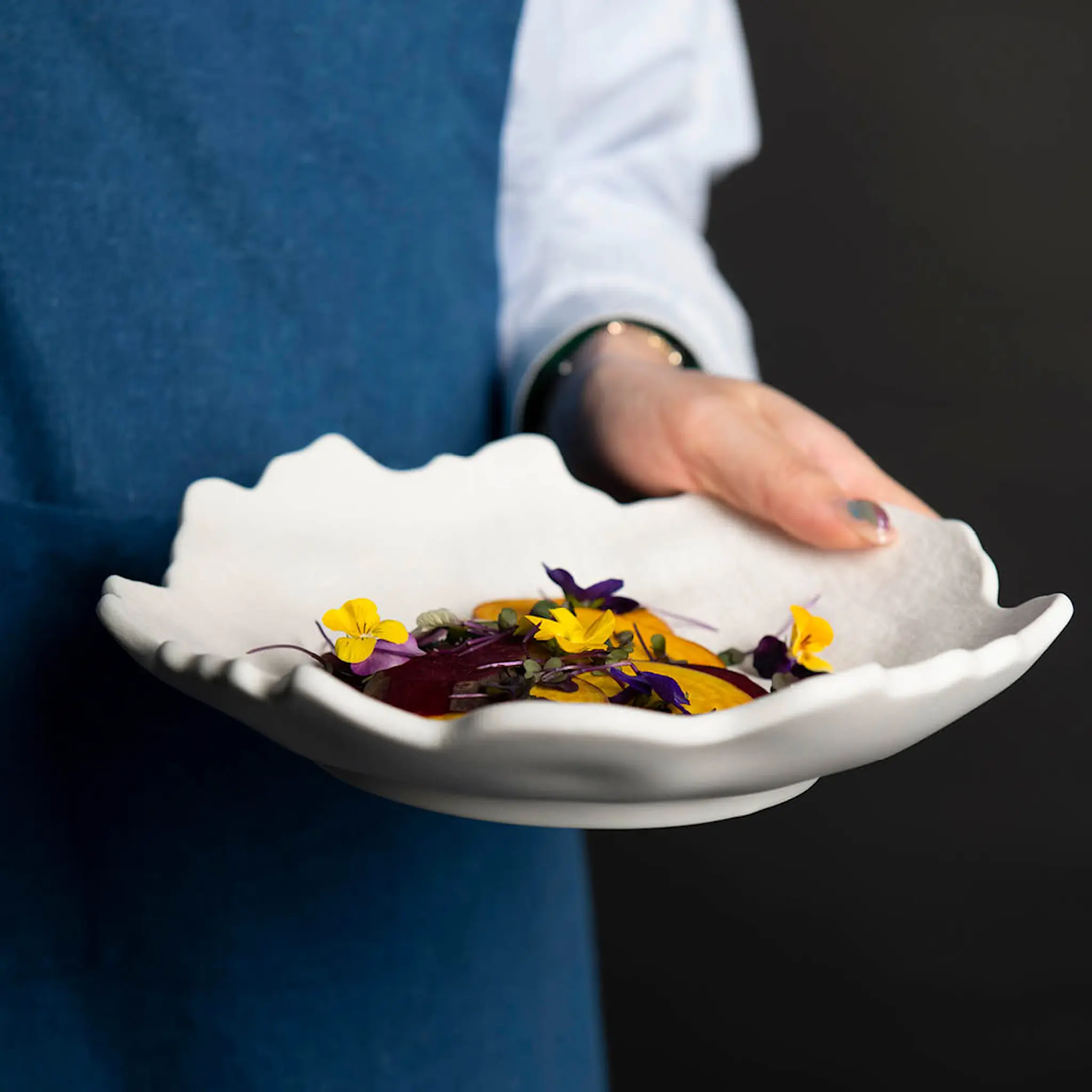 Stiernholm Cloud Tarjoiluastia 23 cm Valkoinen