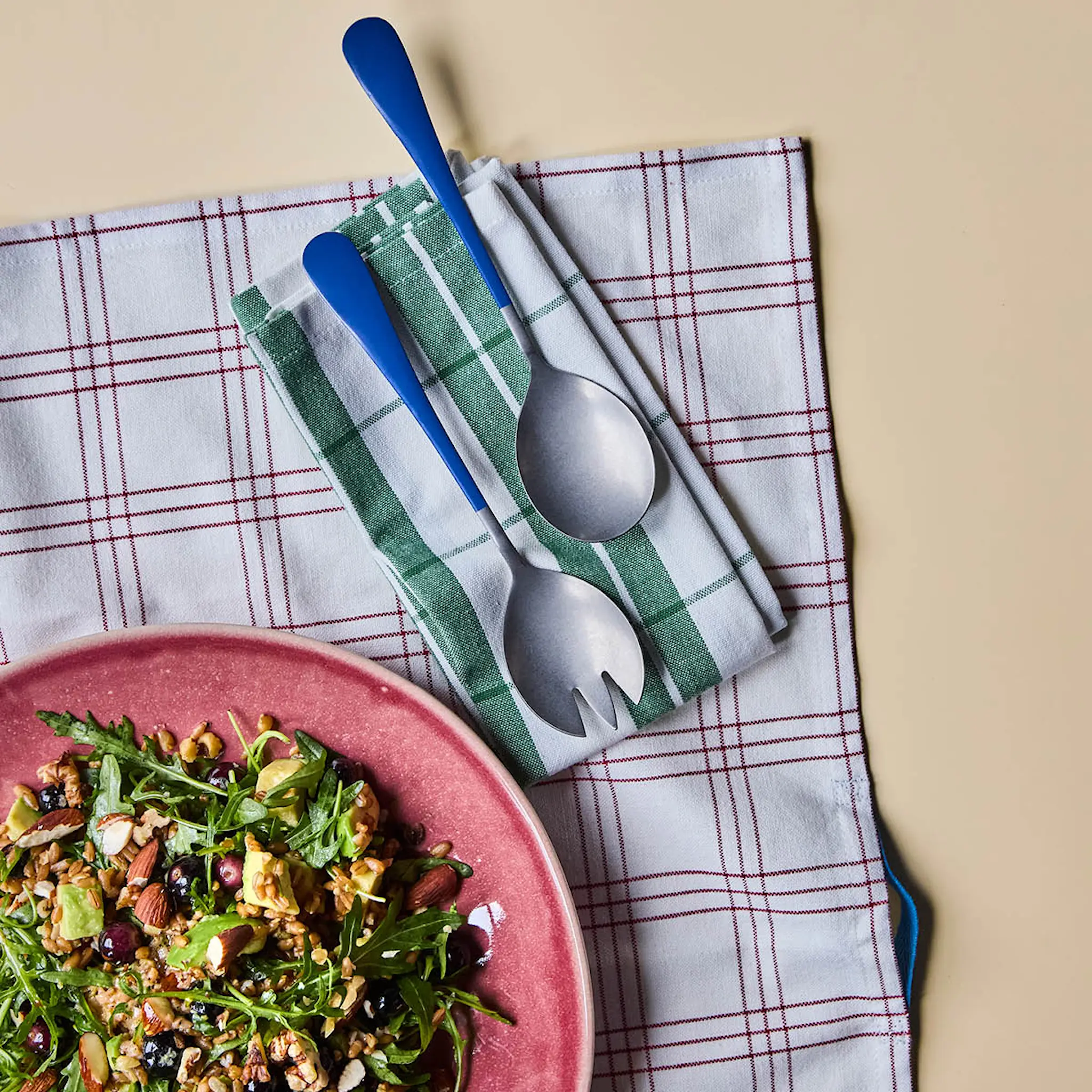 Nicolas Vahé Salladsbestick 20 cm blå