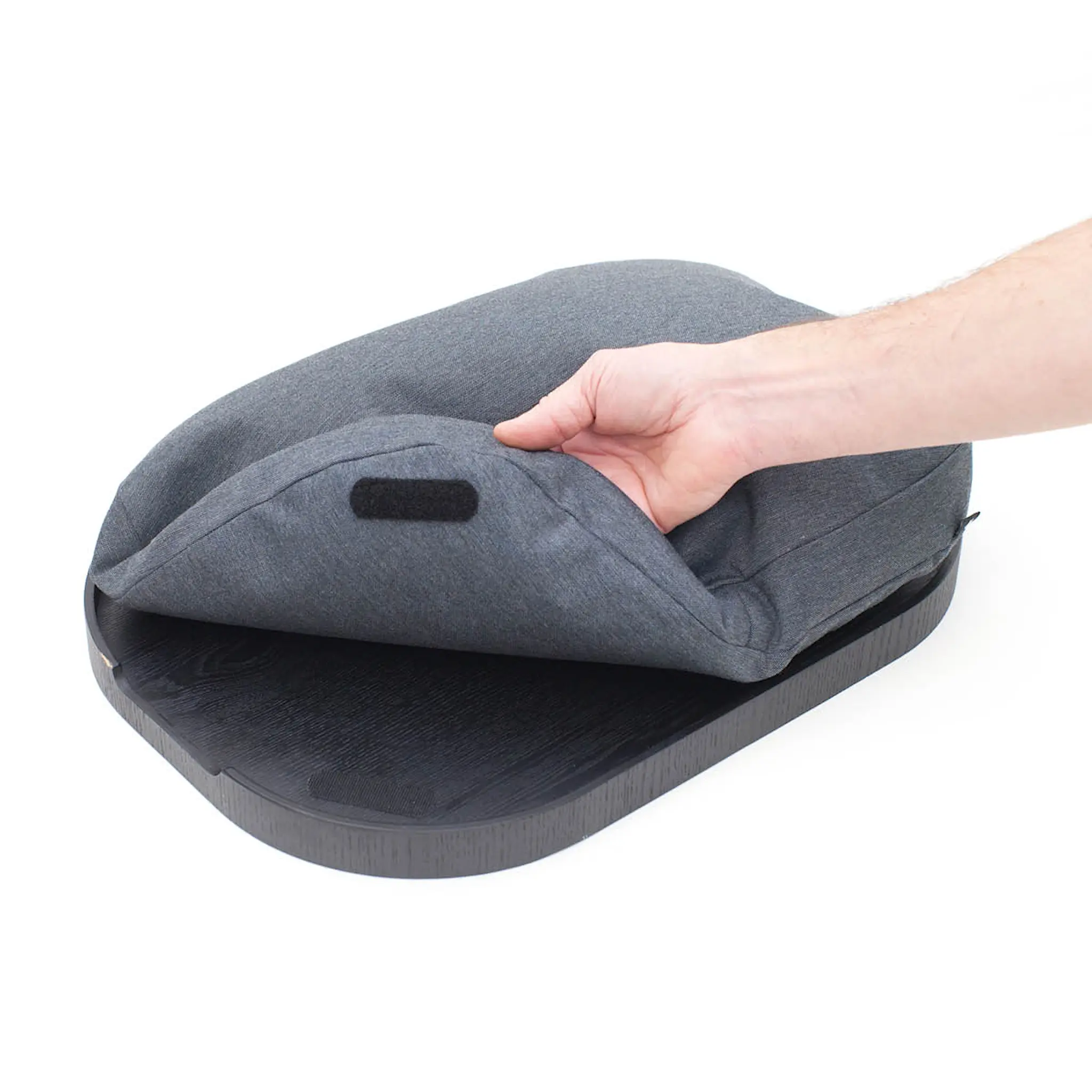 Bosign CurveLine Sylitarjotin anti-slip 47x34 cm Musta/Harmaa