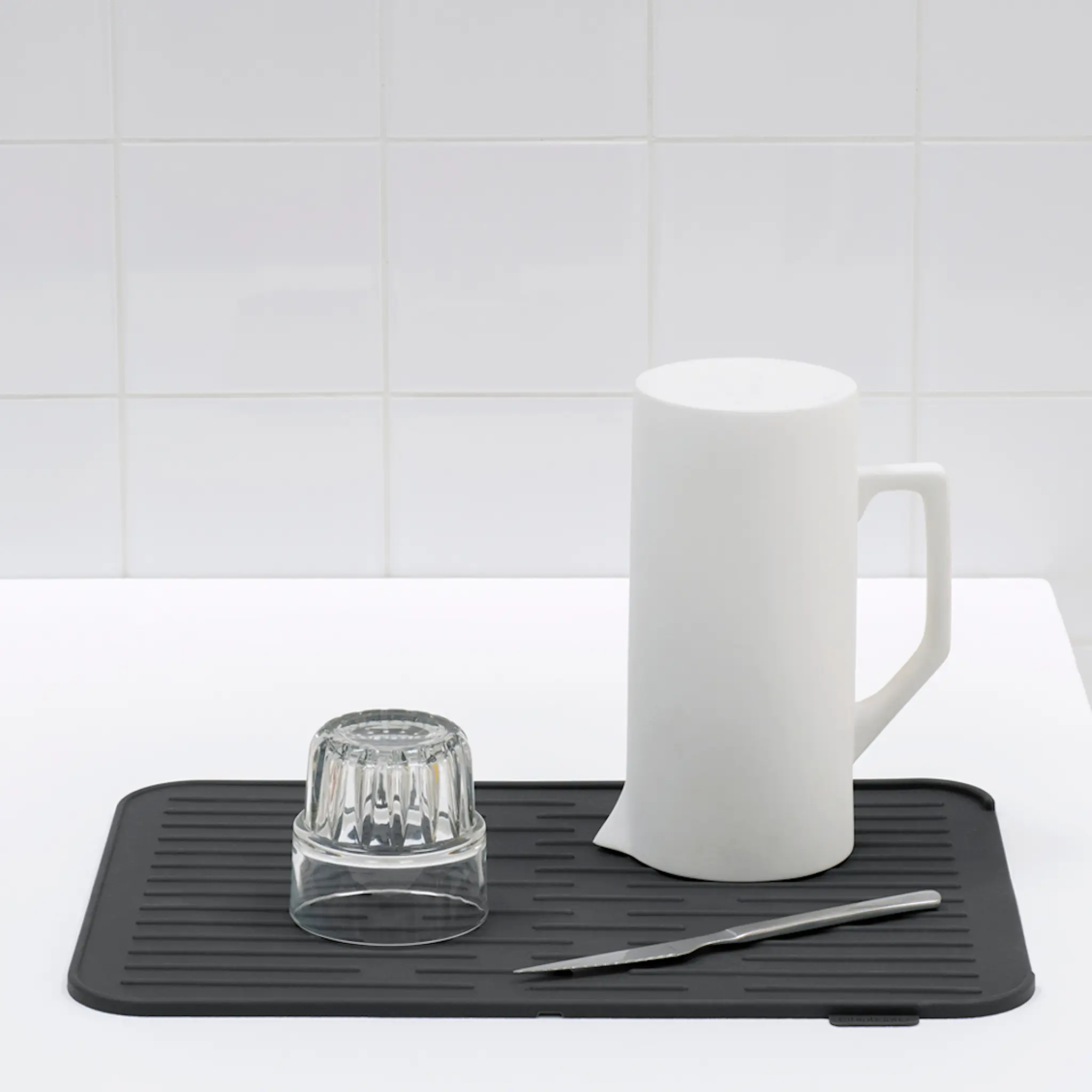 Brabantia SinkSide tiskimatto silikoni 32,5×43,8 cm tummanharmaa