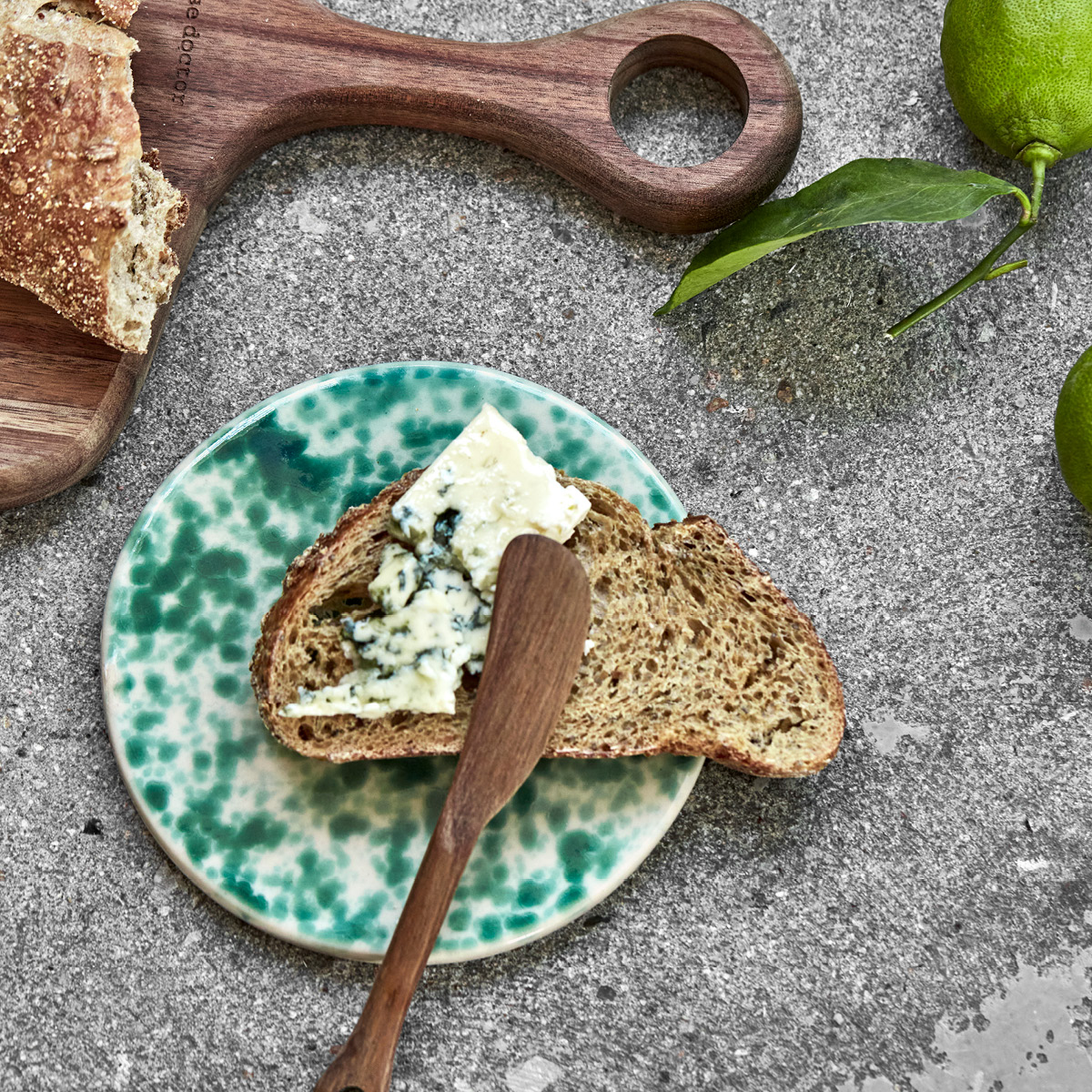 House Doctor Diva serveringsfat / assiett 15 cm 2-pack grön