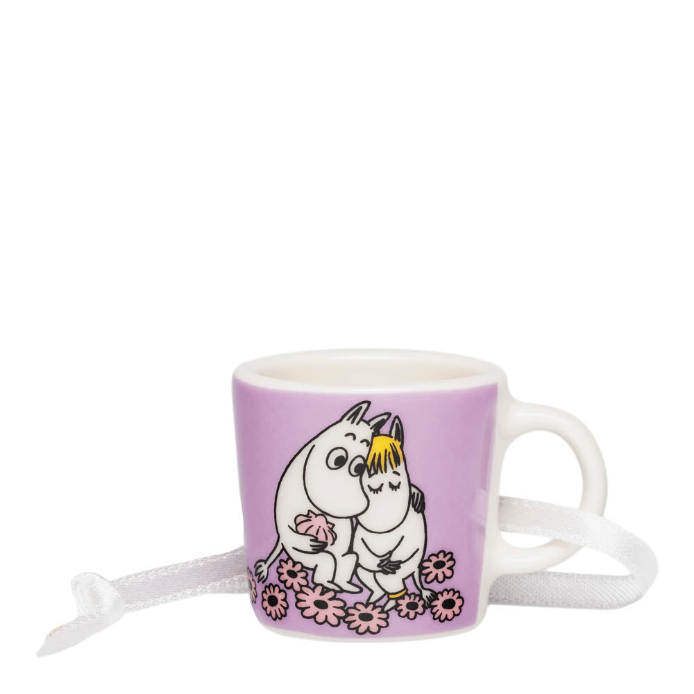 Moomin Arabia Muminmugg mini 3 cm Förälskade lila
