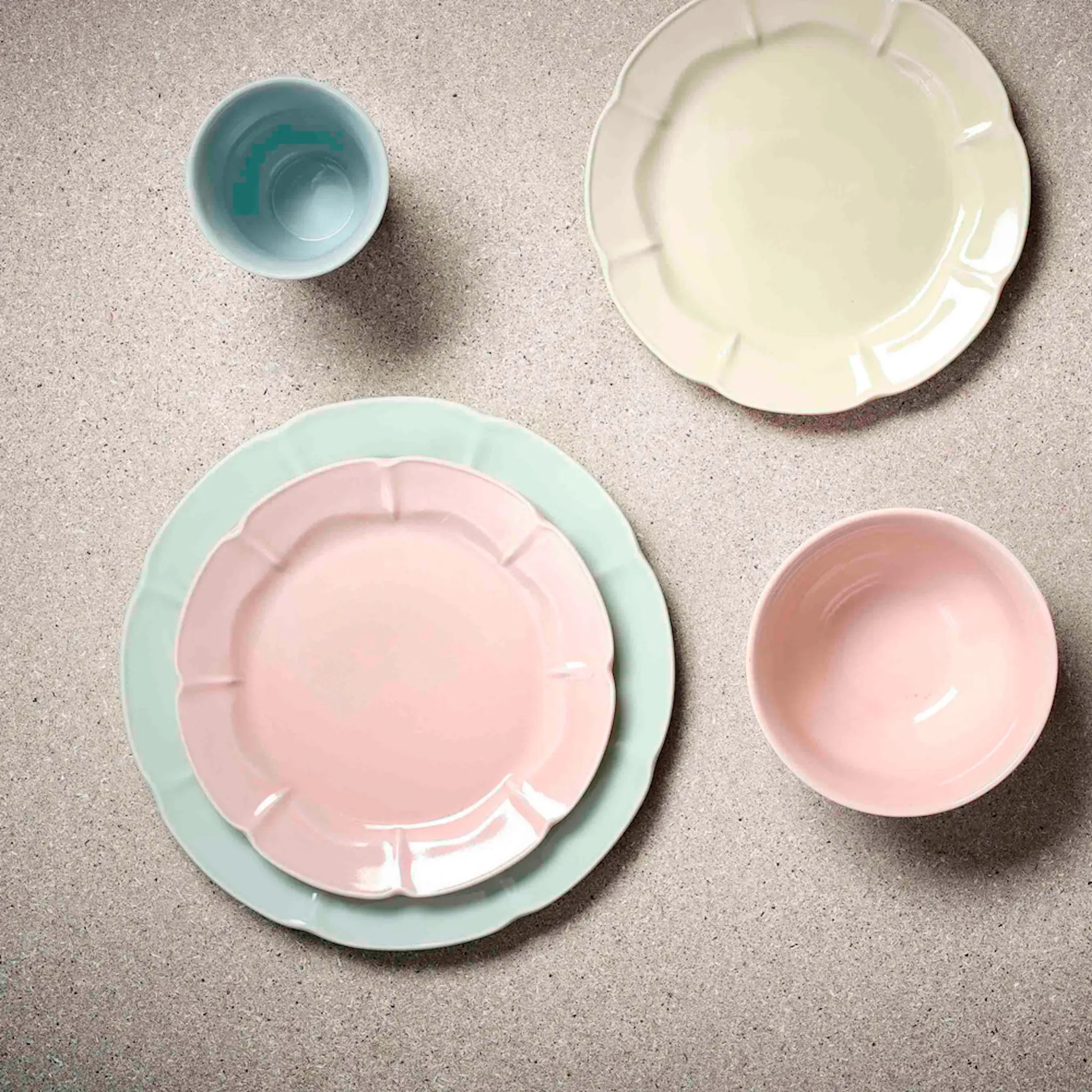 Aida Søholm Solvej Tallrik 26,5 cm Minty green